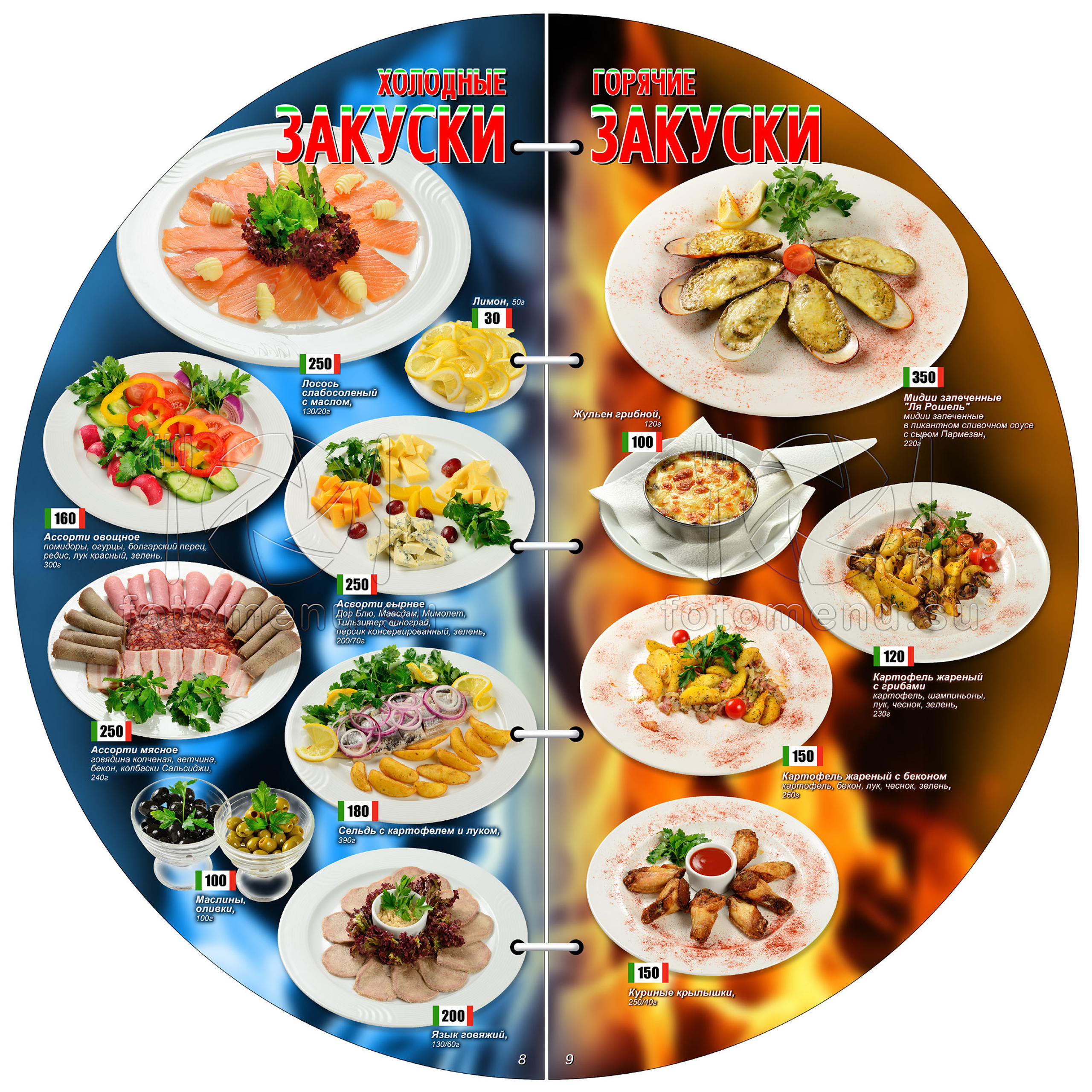 Дизайн основного меню в виде брошюры. Фотоменю|Фуд-фотограф|Дизайн меню для ресторанов и кафе|Москва