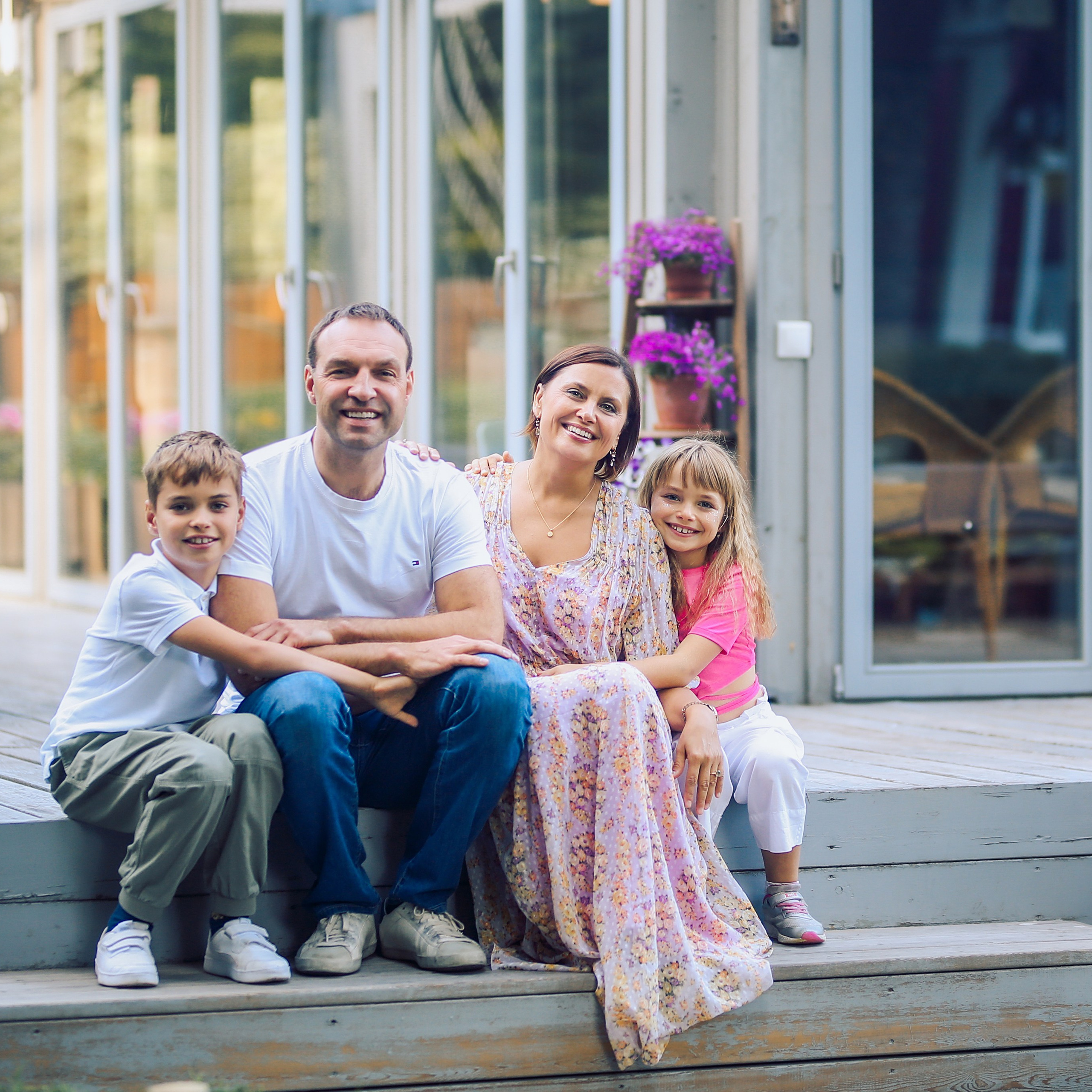 Юлия с семьей