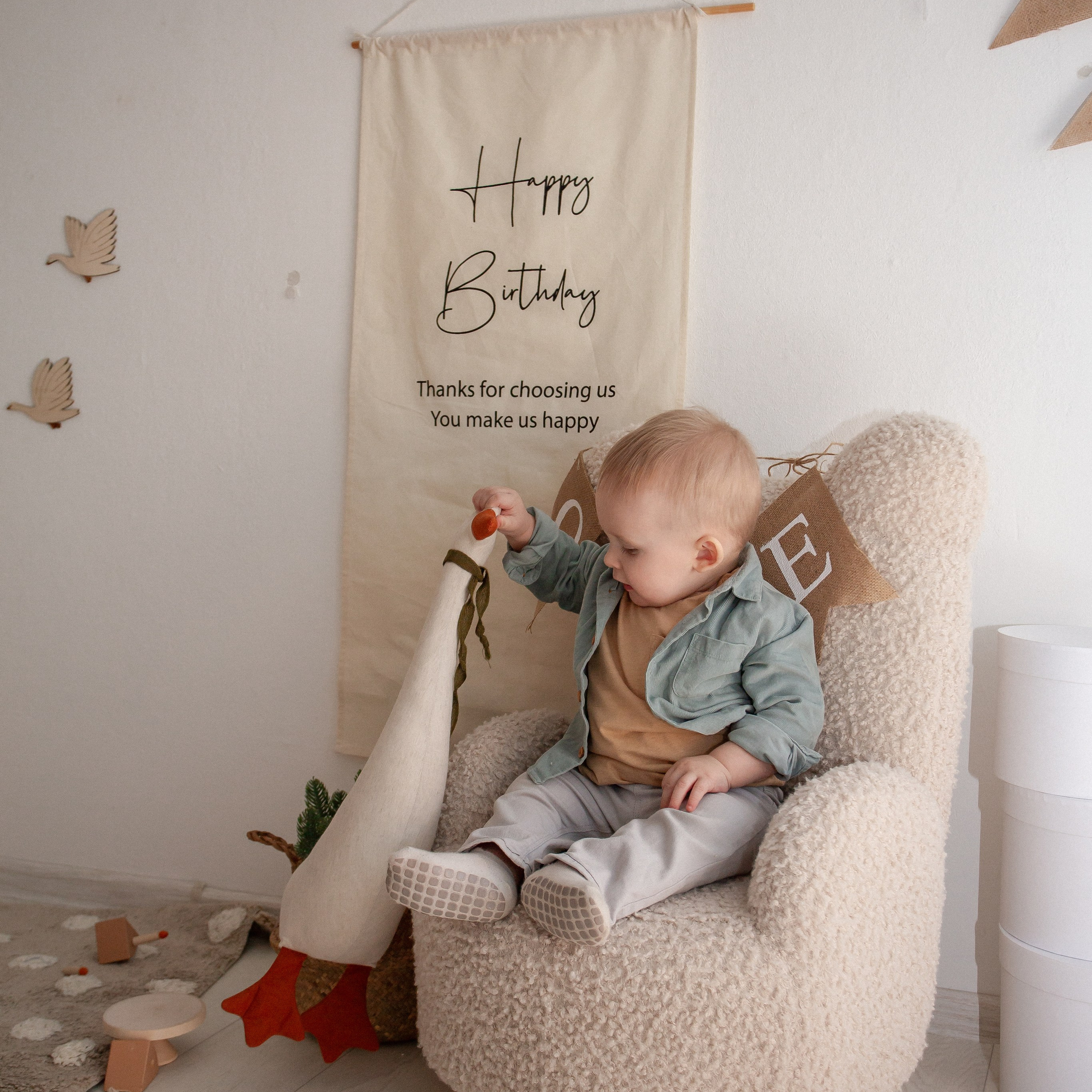 Фотосессия к годику для мальчика