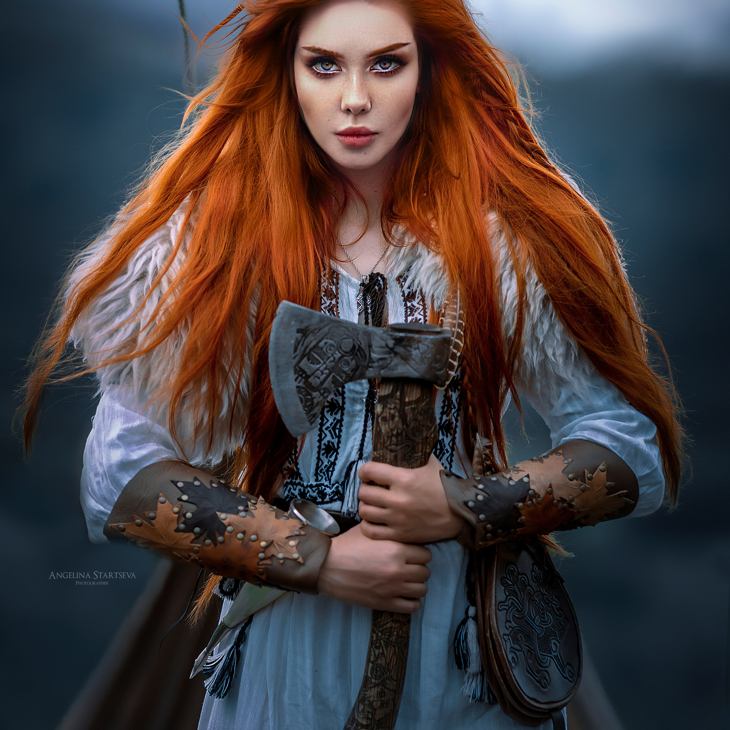 Фотосессия в стиле викингов