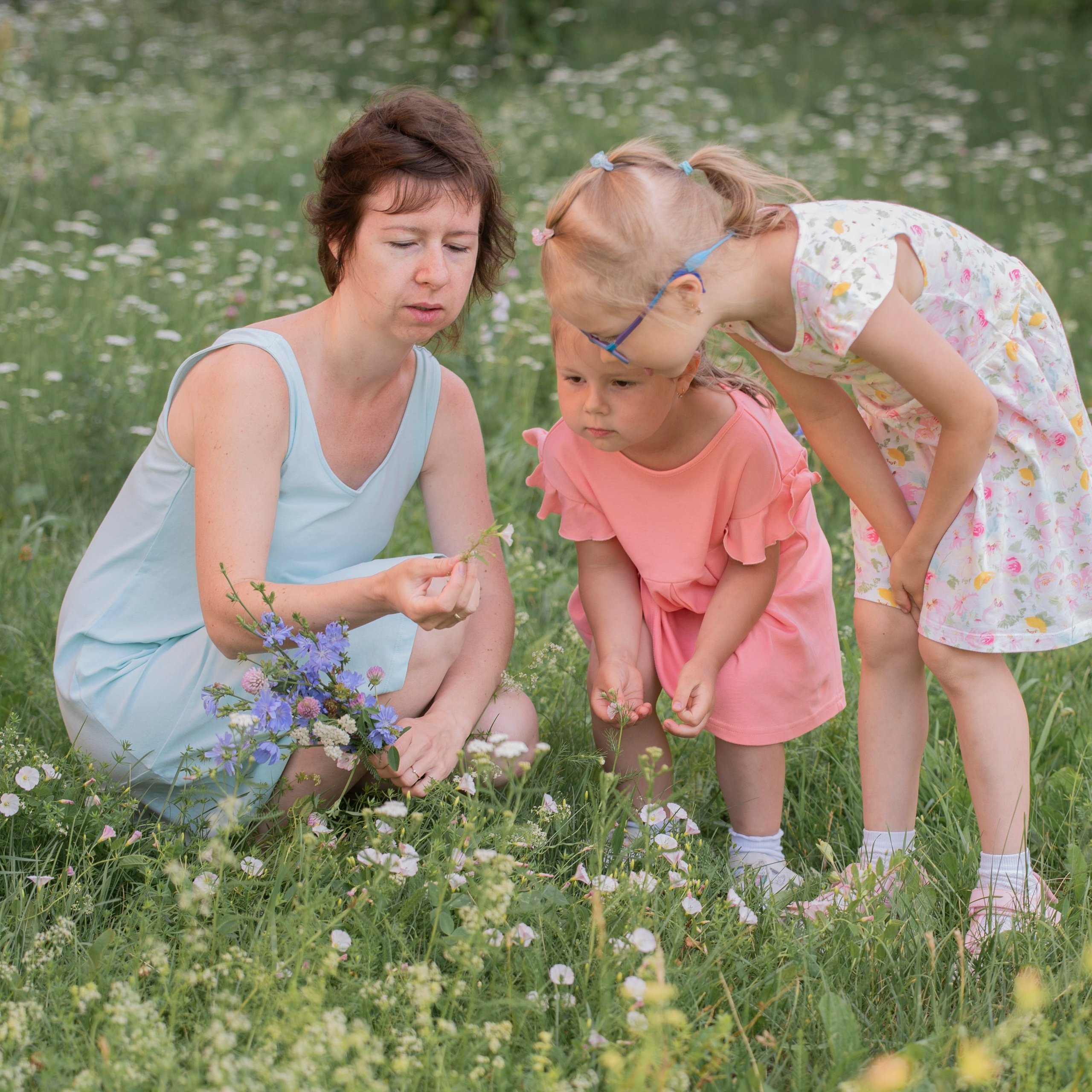 Настена с дочками