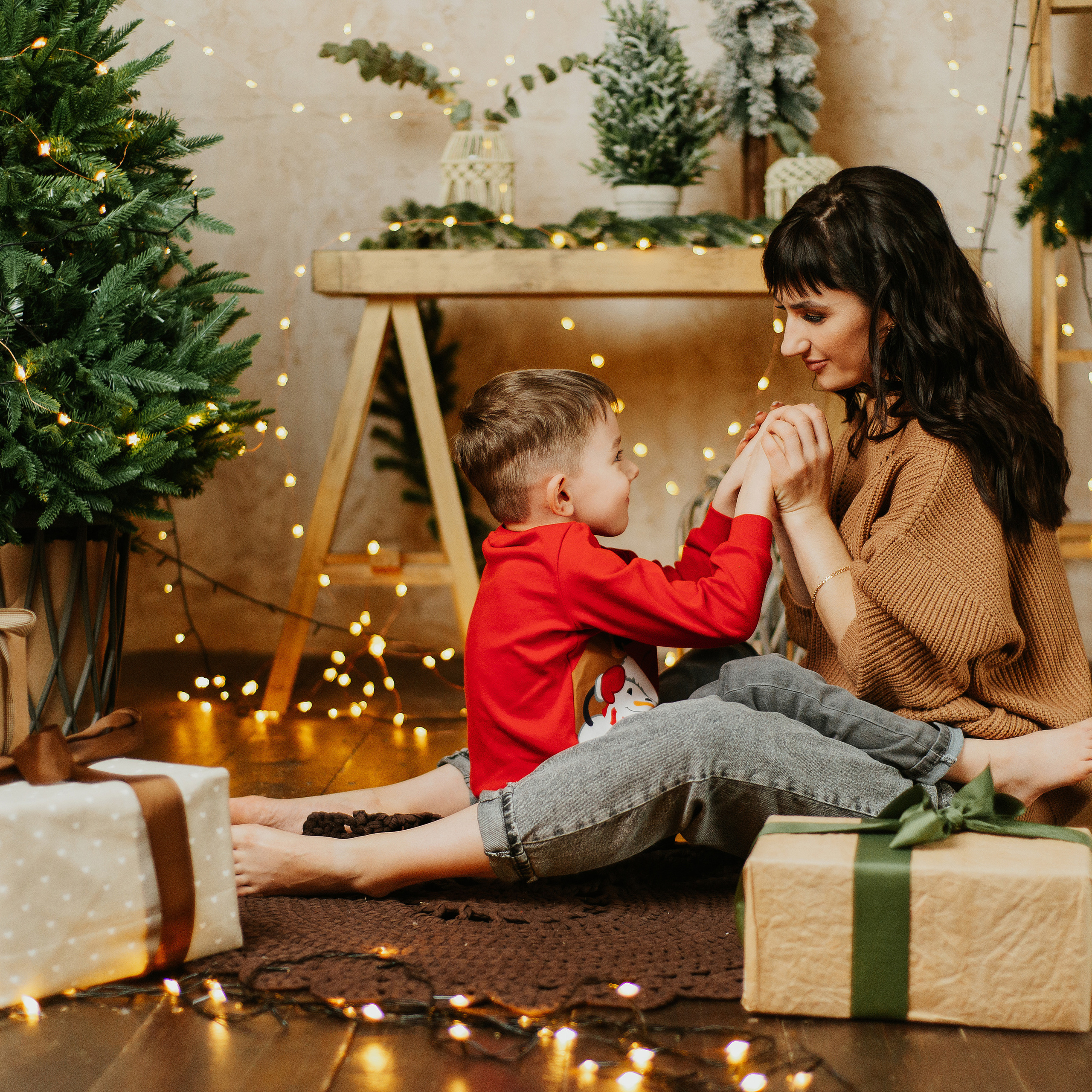 Семейная новогодняя фотосессия в Караганде