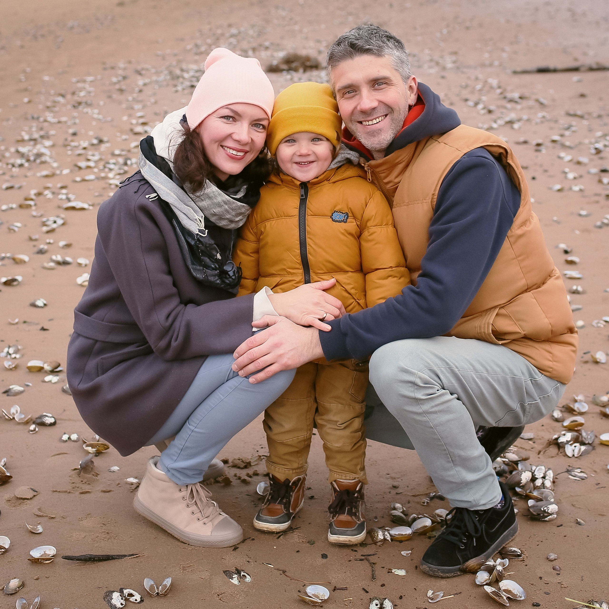 Фёдя, Аня и Алиска. Прогулка на заливе