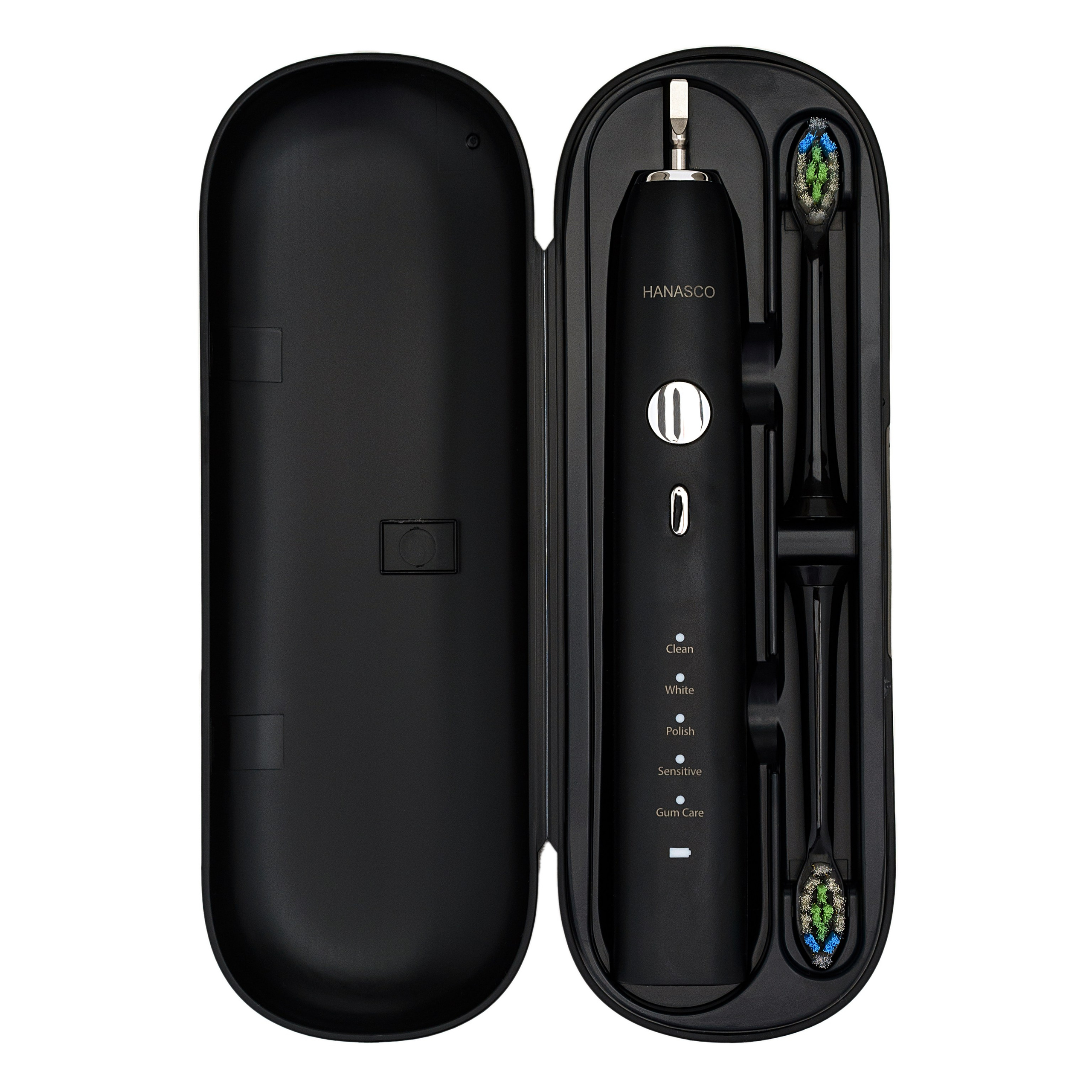 Предметная фотосъемка на белом фоне зубные щетки и комплектующие