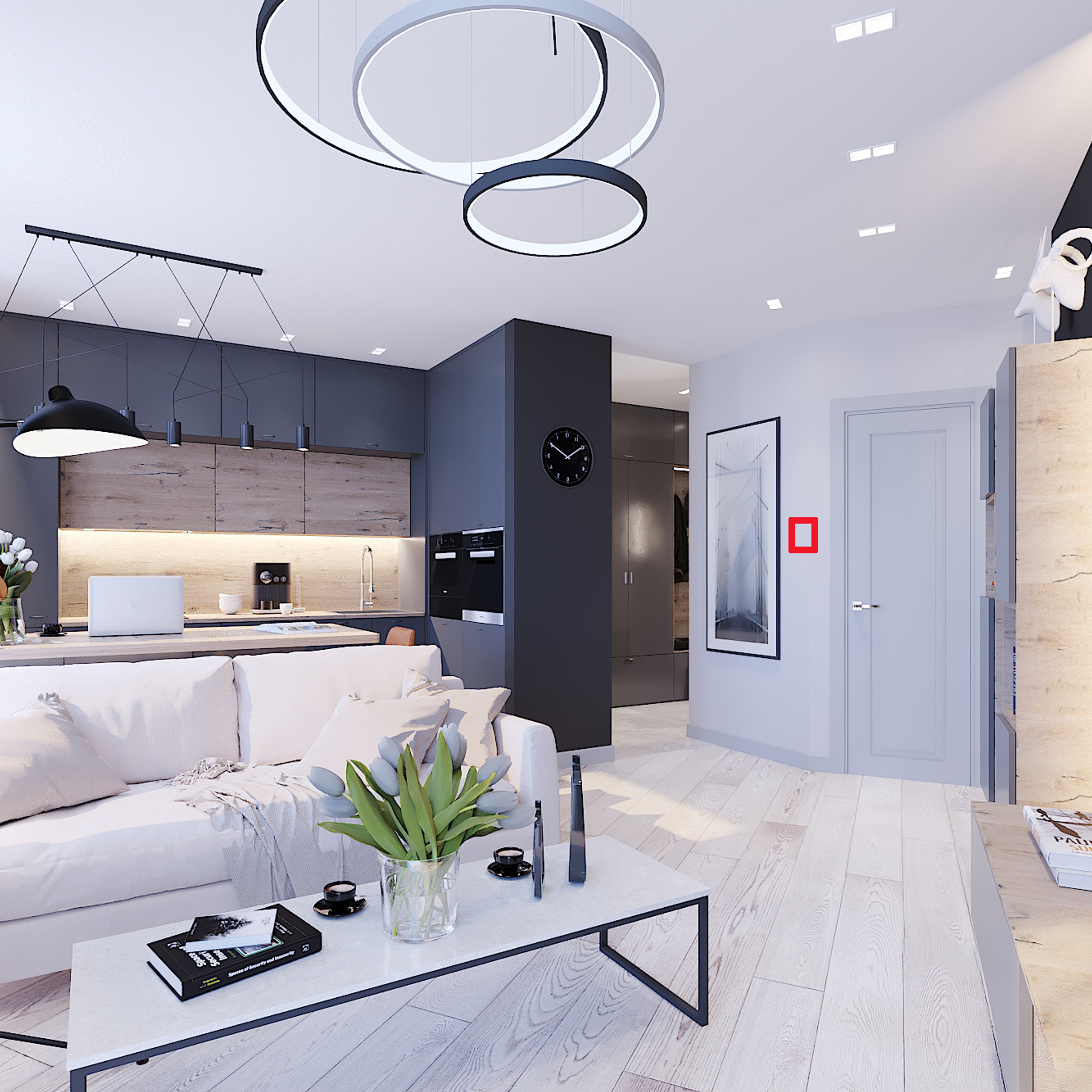 ЖК Арт. 3-к квартира. 81 м². Авторский дизайн интерьера