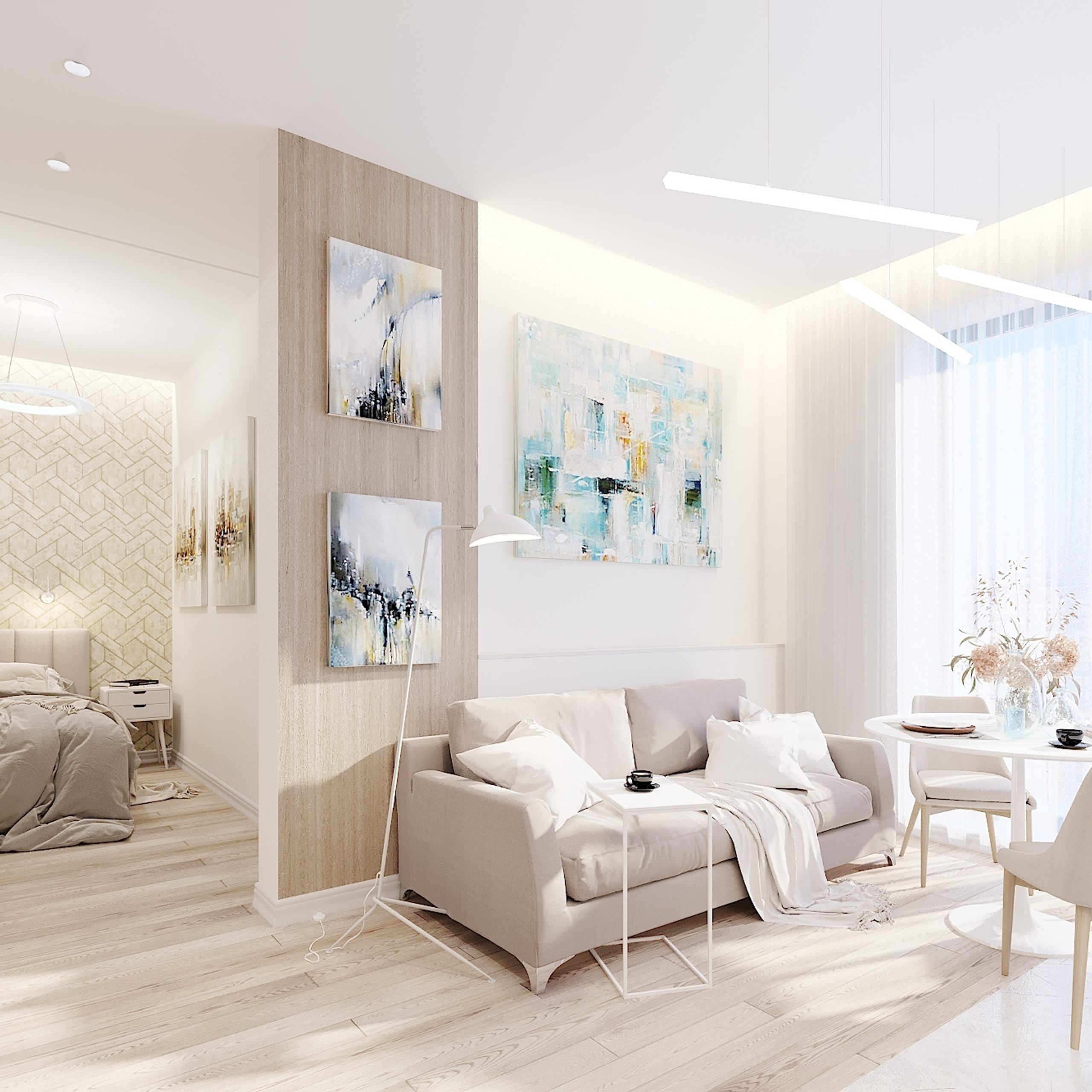 ЖК Арт. 3-к квартира. 81 м². Авторский дизайн интерьера