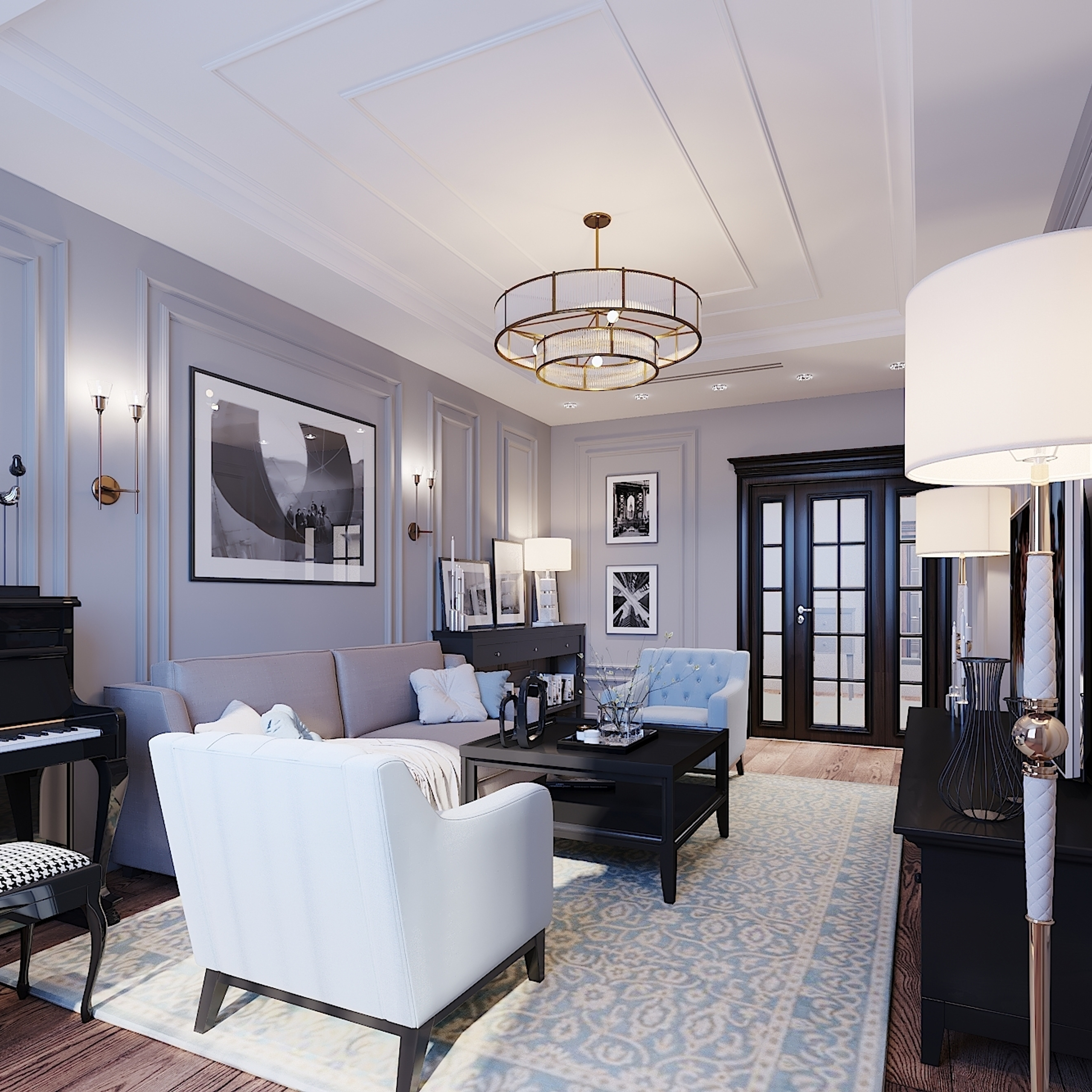 ЖК Арт. 3-к квартира. 81 м². Авторский дизайн интерьера