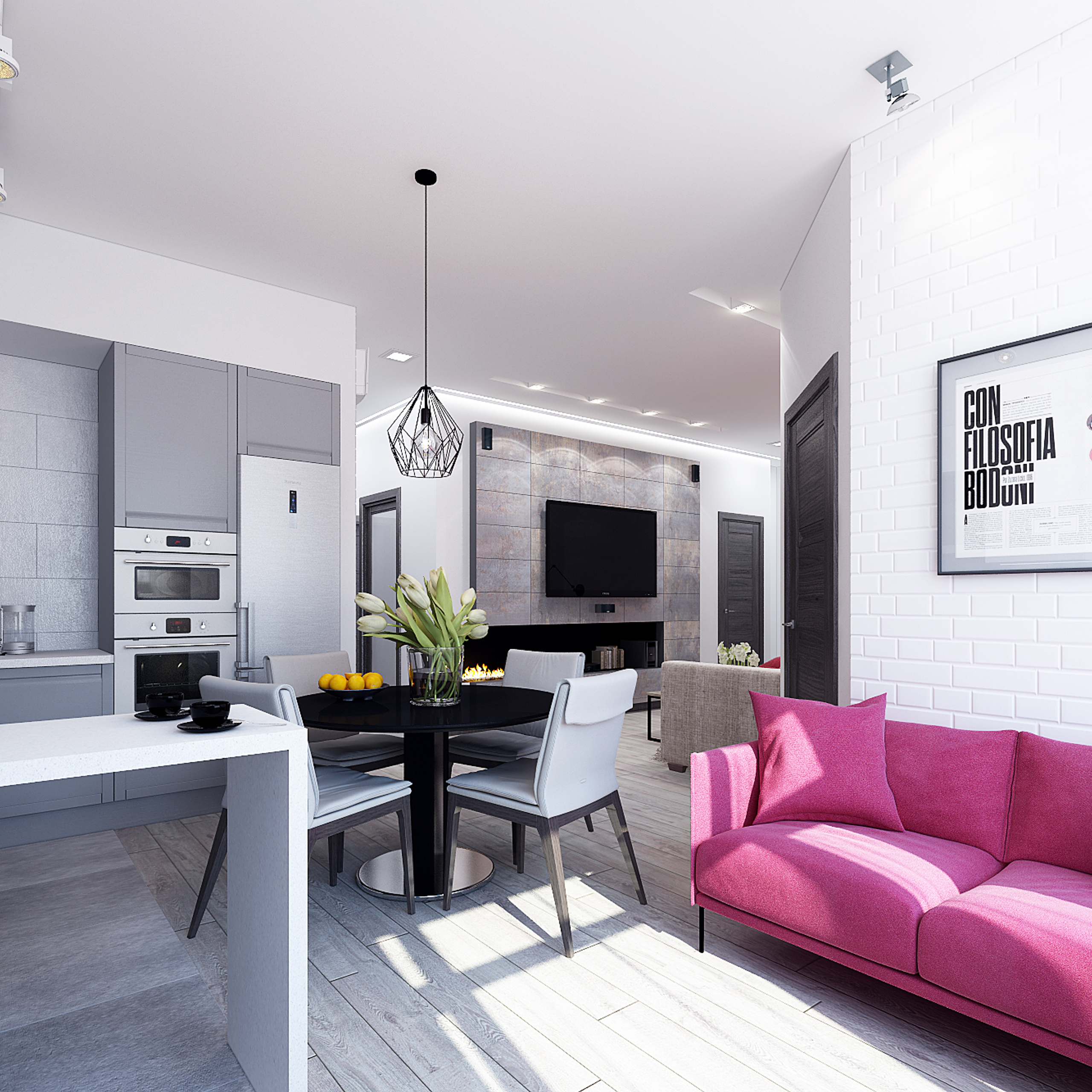 ЖК Московский. 2-к квартира. 57 м². Авторский дизайн интерьера