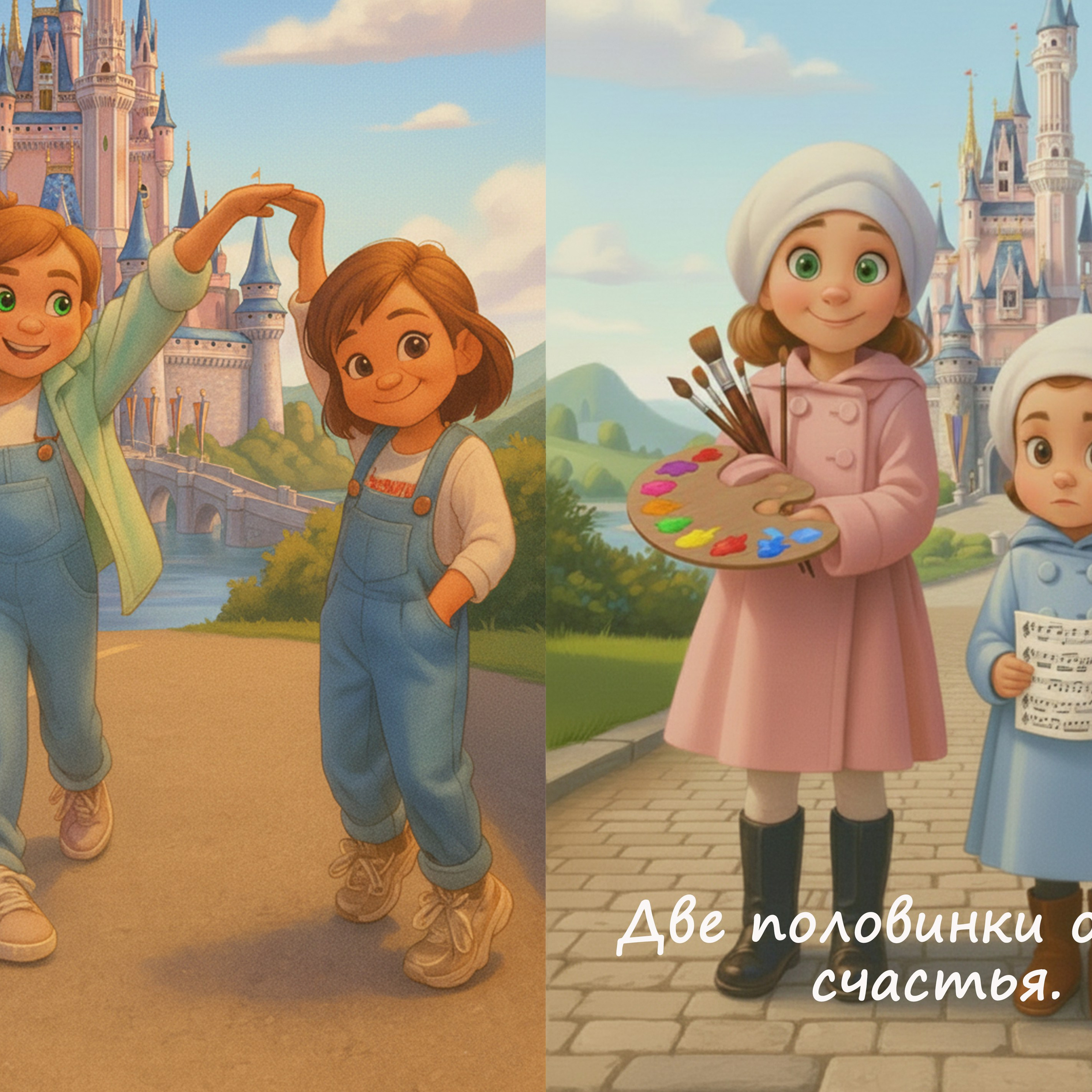 Две половинки одного счастья.