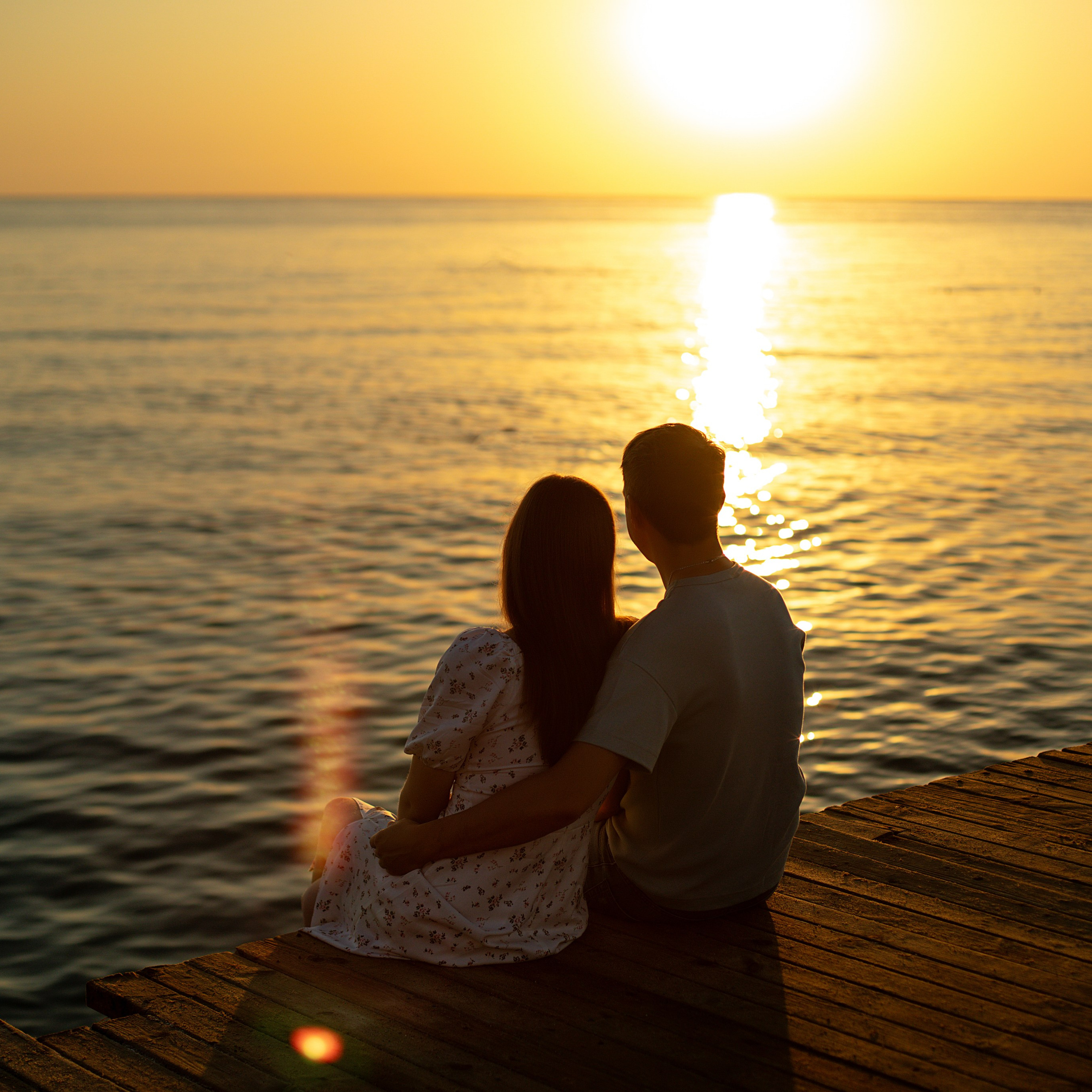 Морская съемка на рассвете