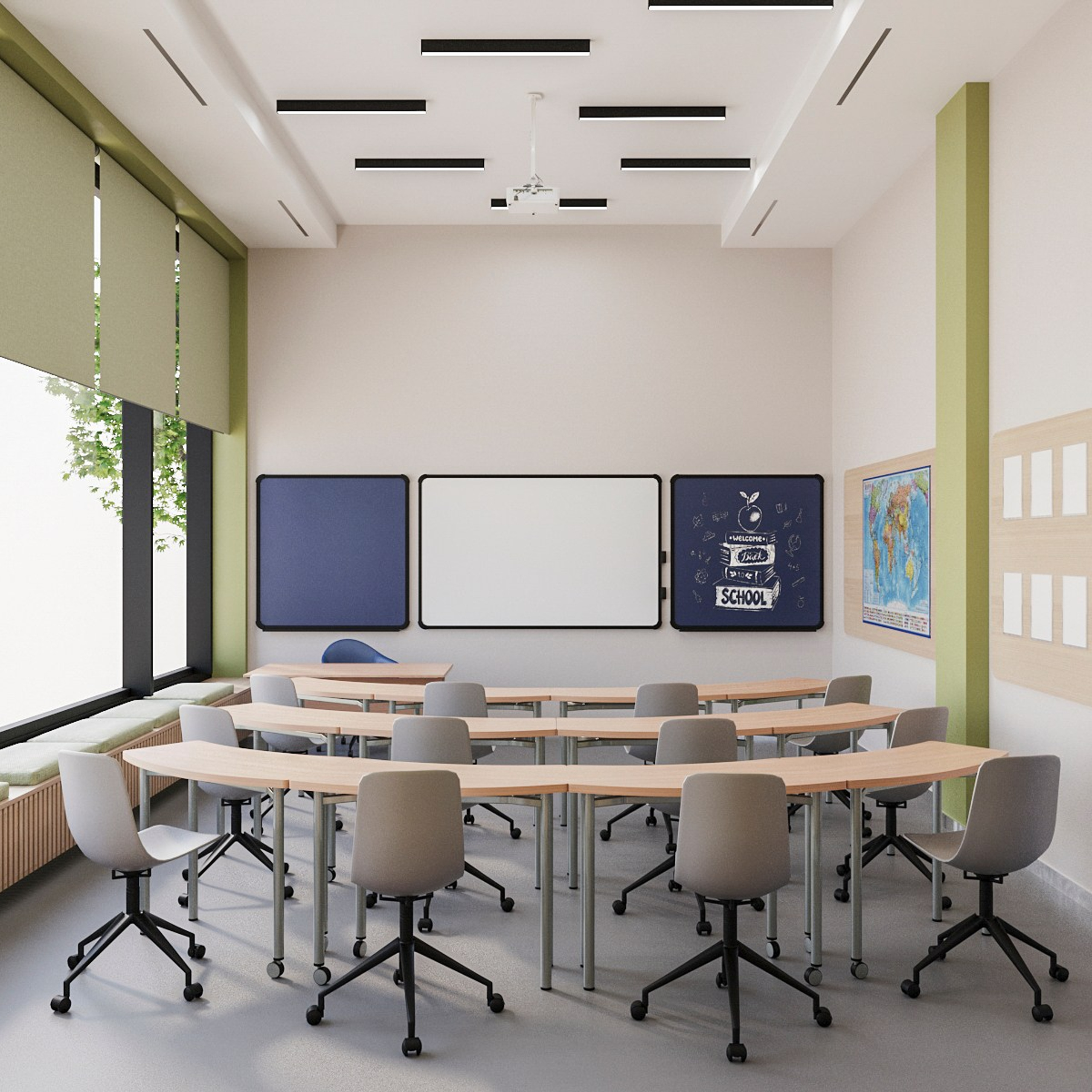 Школа в Подмосковье. Дизайнер интерьеров в Москве Валерия Николаева