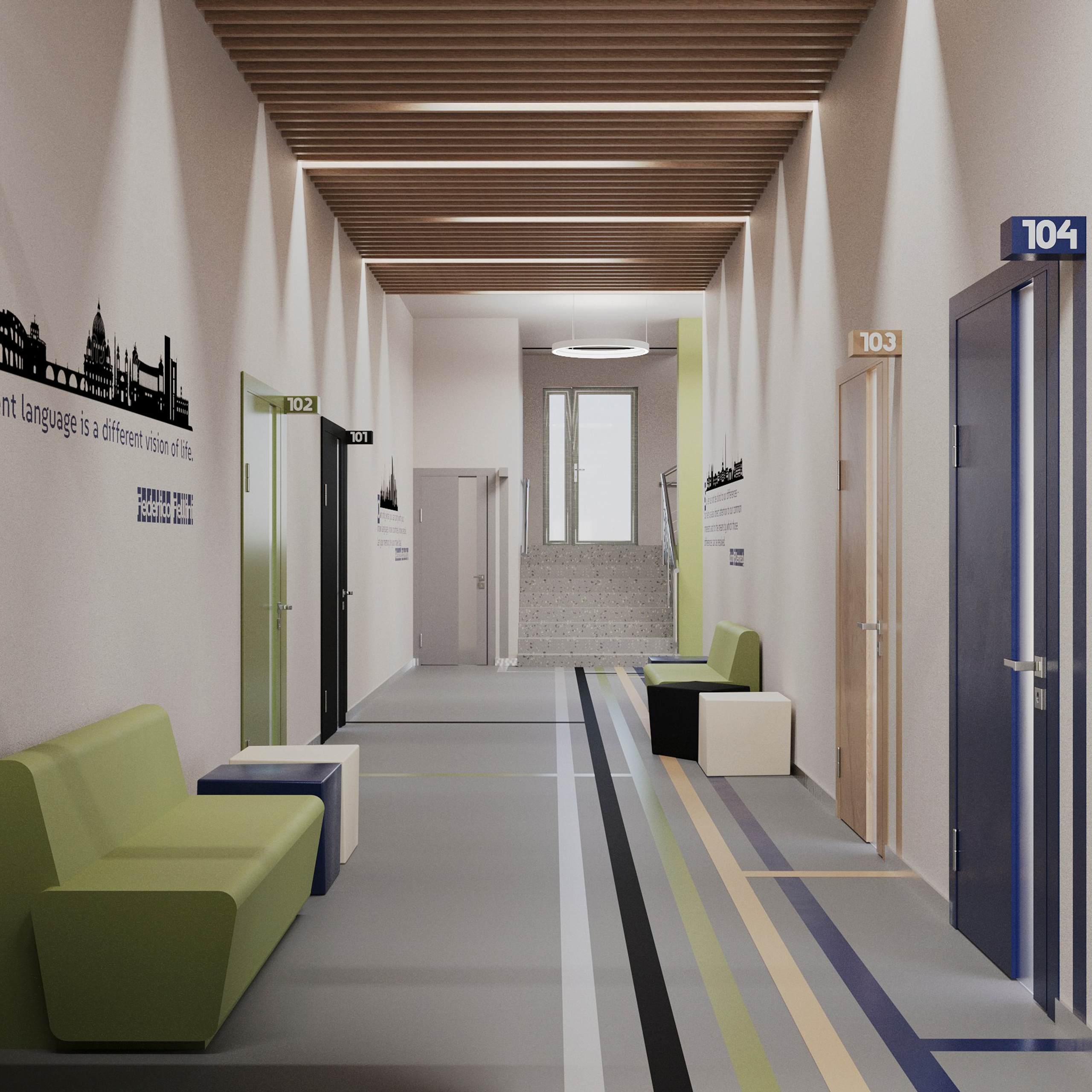 Школа в Подмосковье. Дизайнер интерьеров в Москве Валерия Николаева