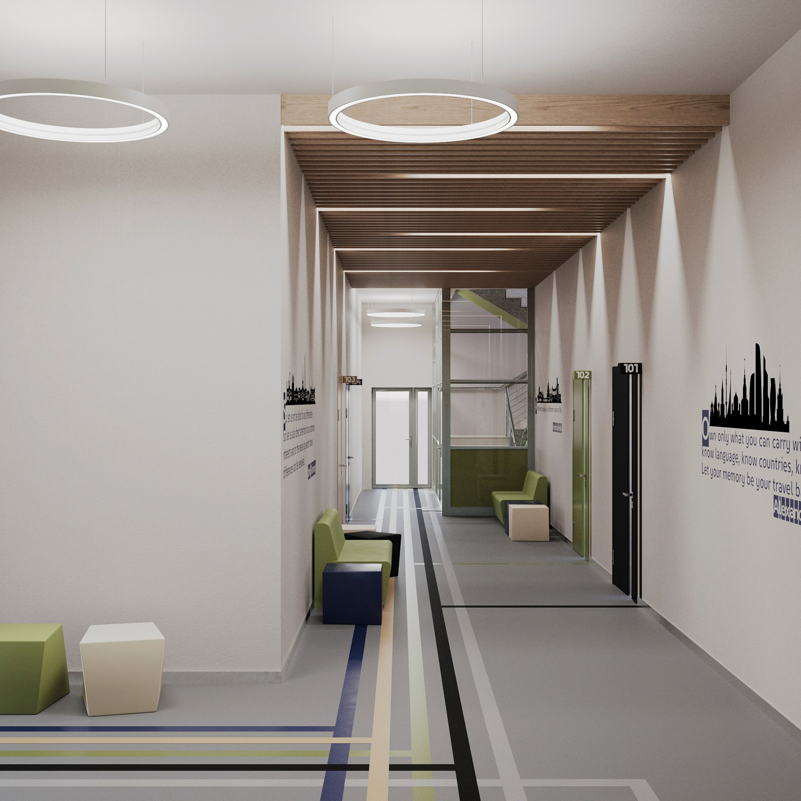 Школа в Подмосковье. Дизайнер интерьеров в Москве Валерия Николаева