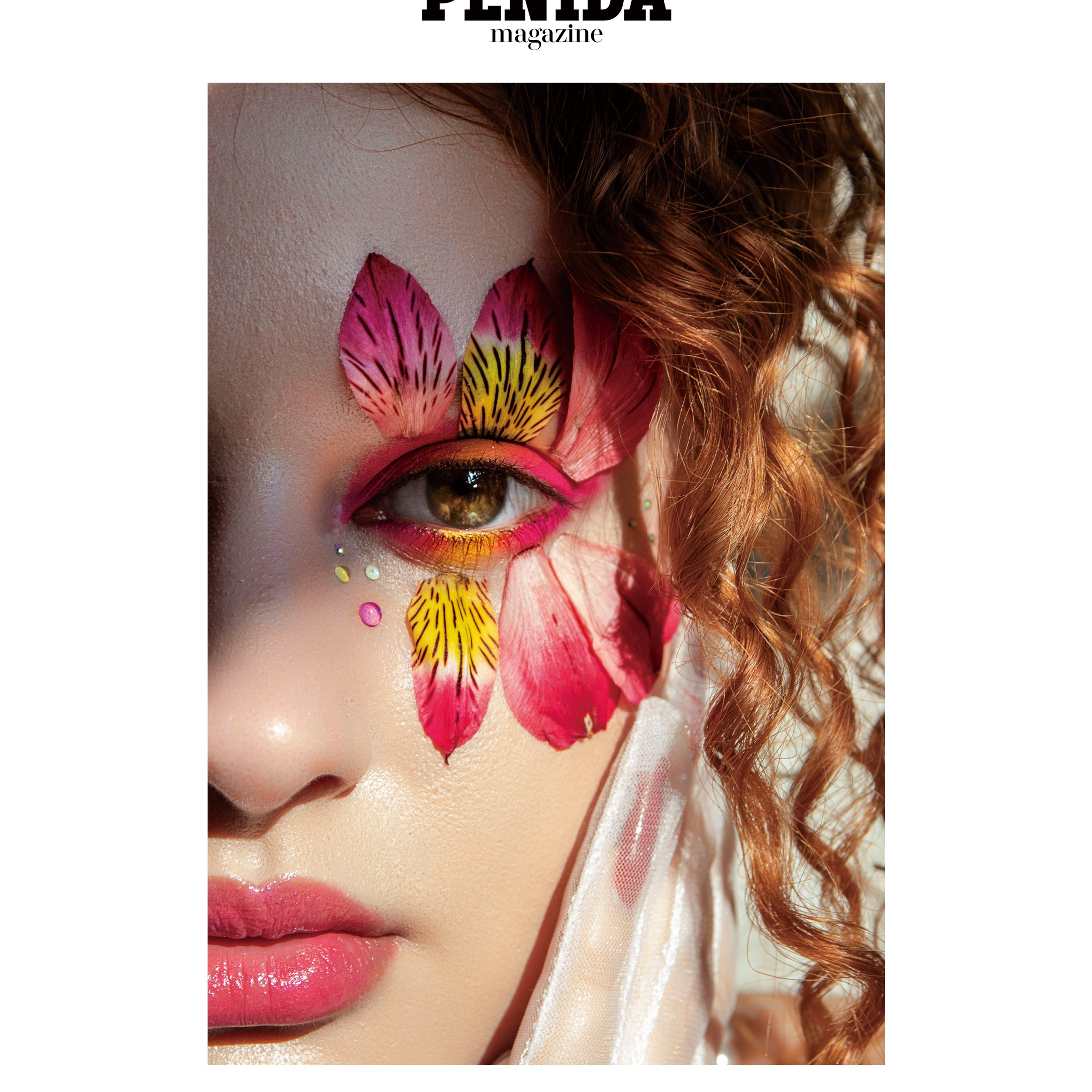 Цветочный макияж. Публикация в PENIDA magazine
