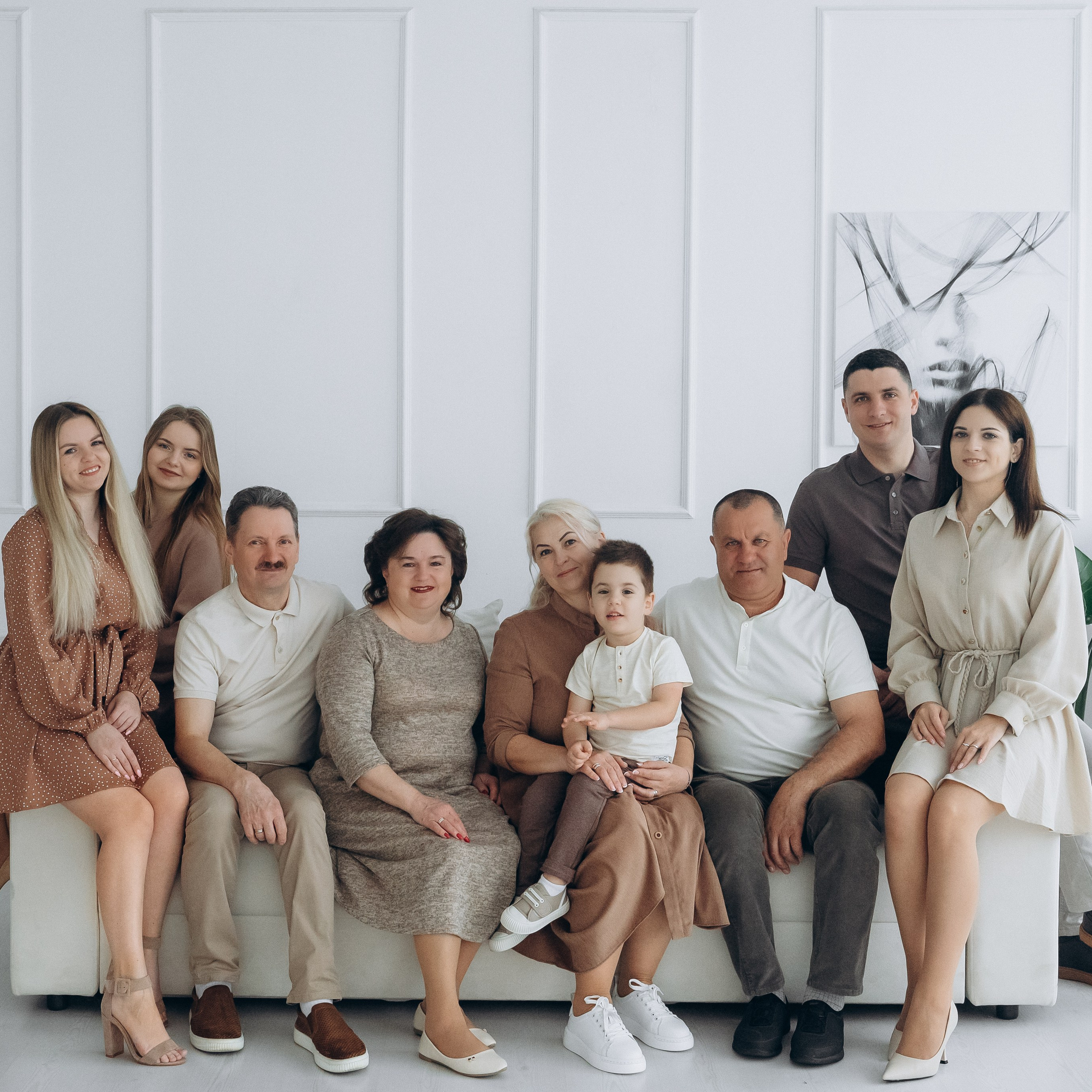 Фотосессия большой семьи