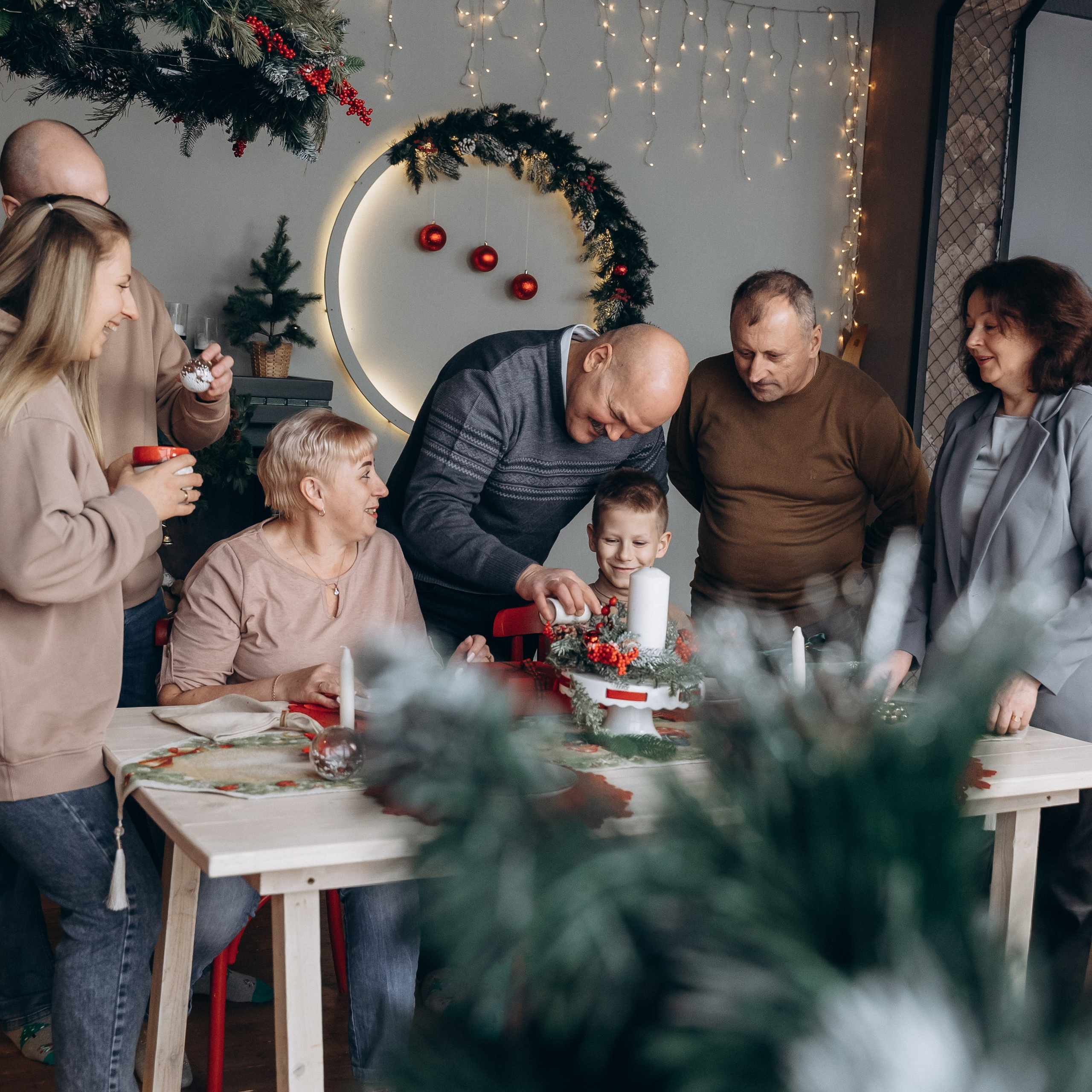 Новогодняя для большой семьи