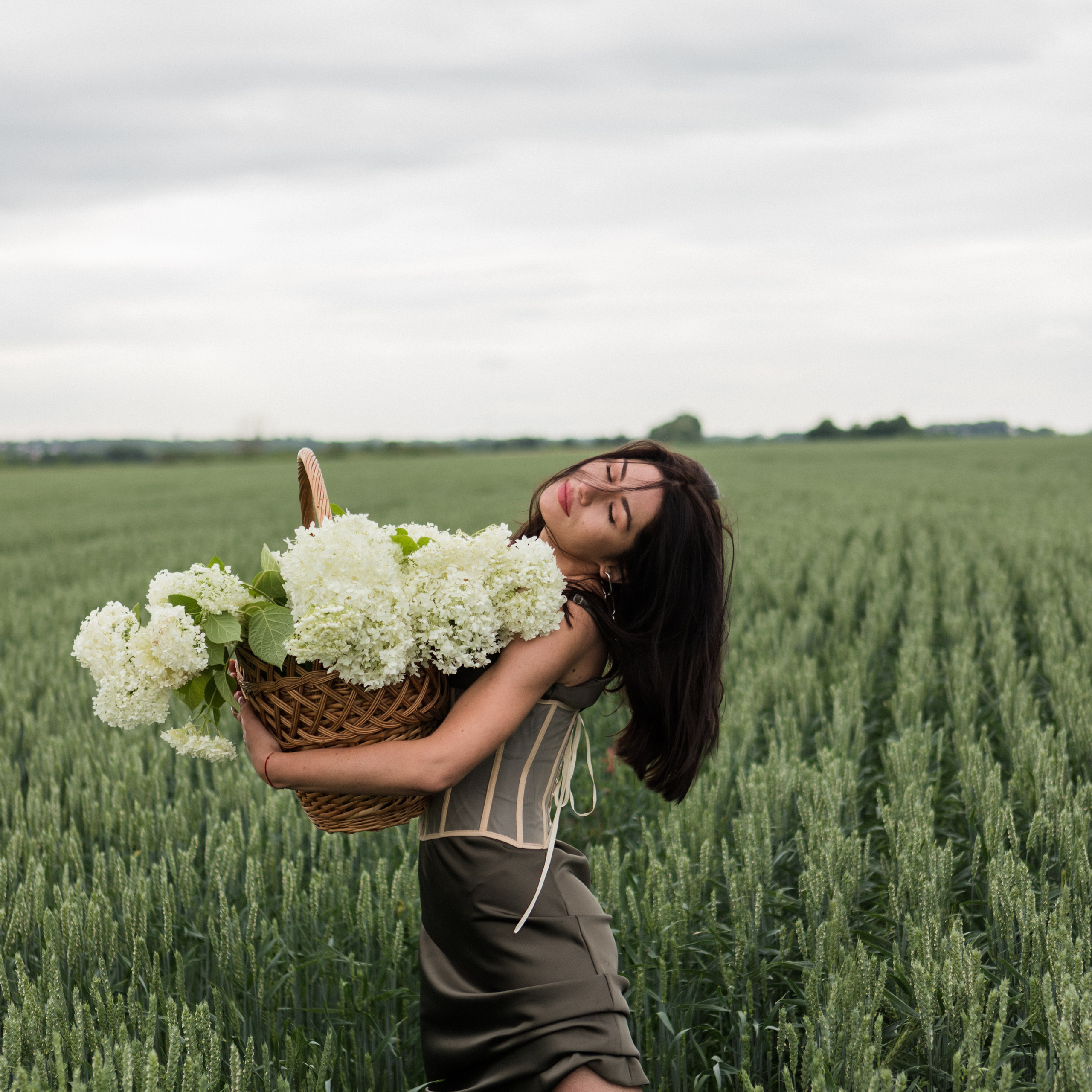 Съемка Екатерины в поле