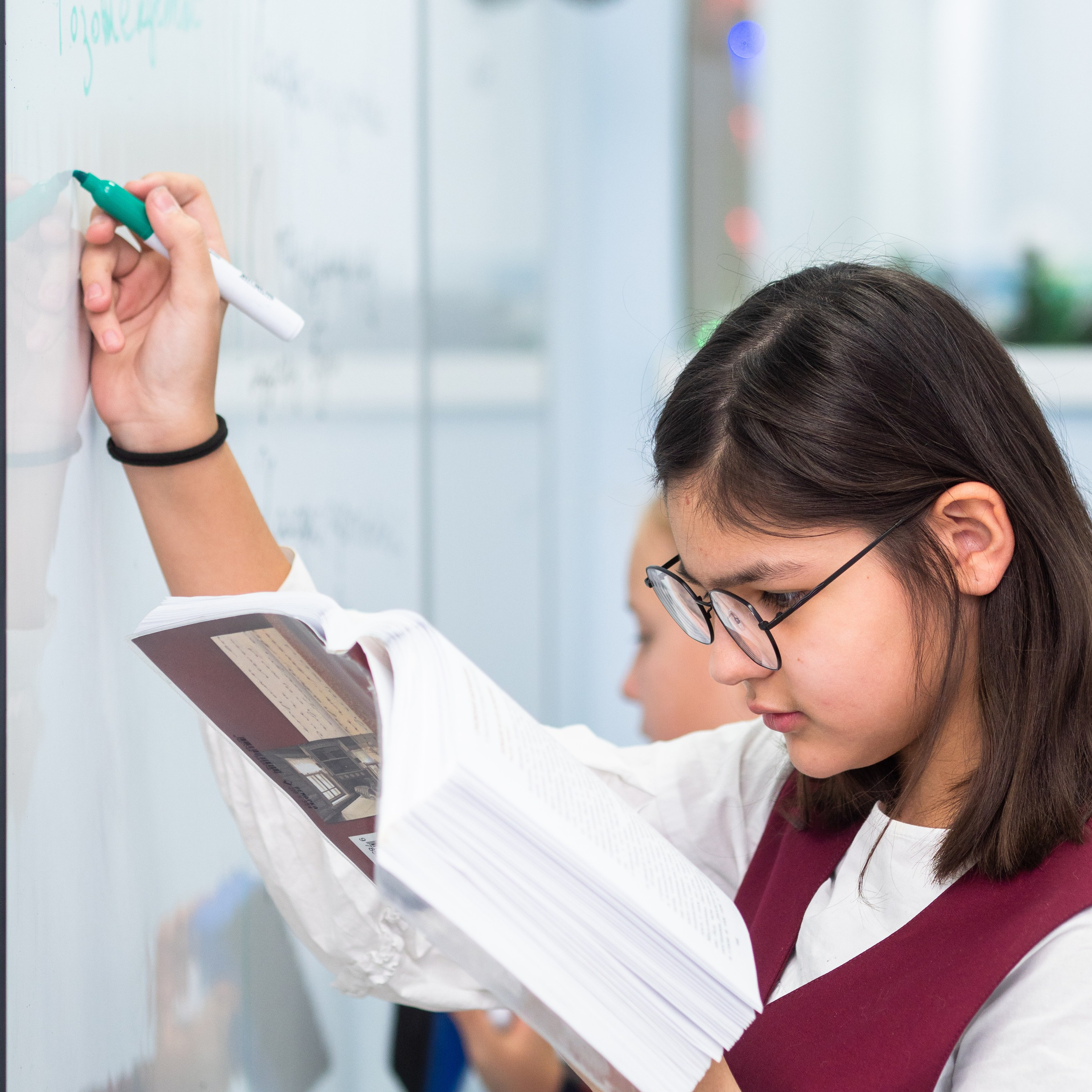 На занятиях