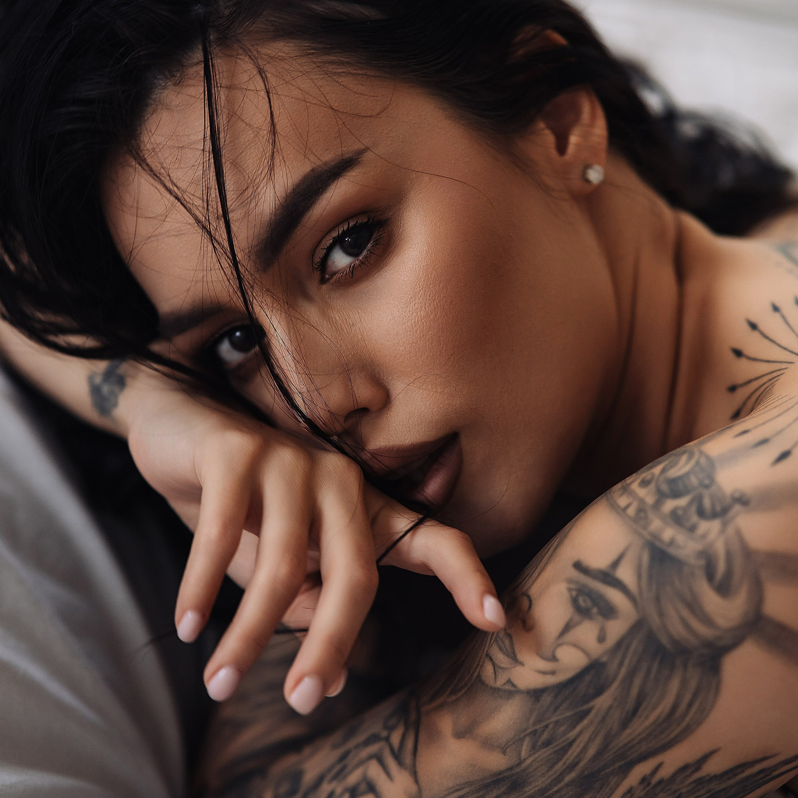 Girl with tattoo