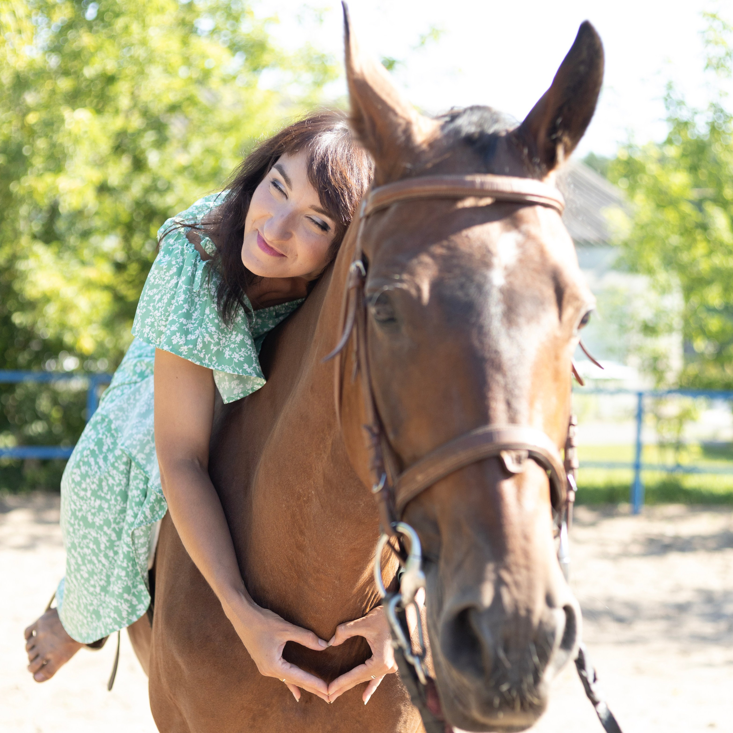 Наташа и лошадь Бони