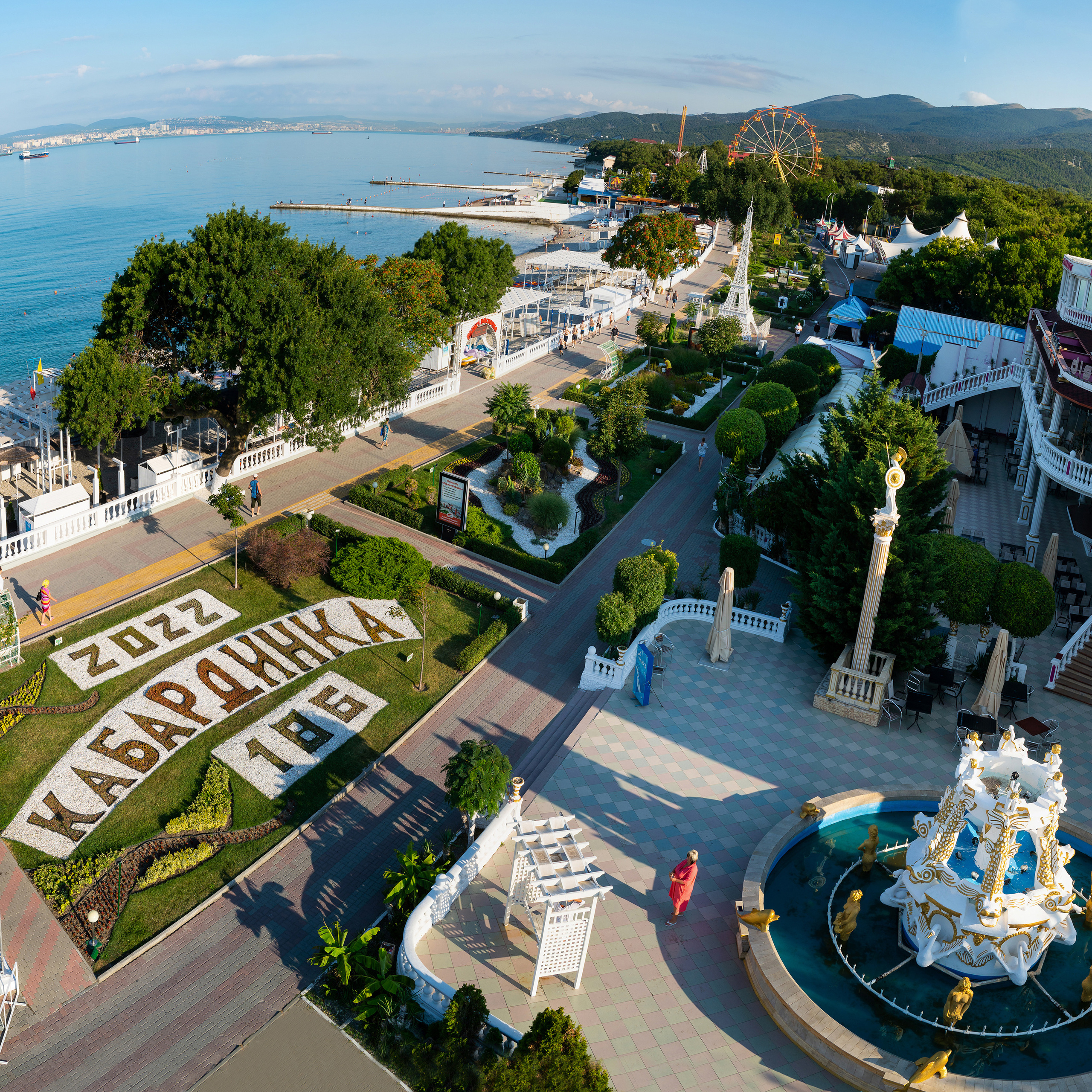 Кабардинка, набережная вид сверху