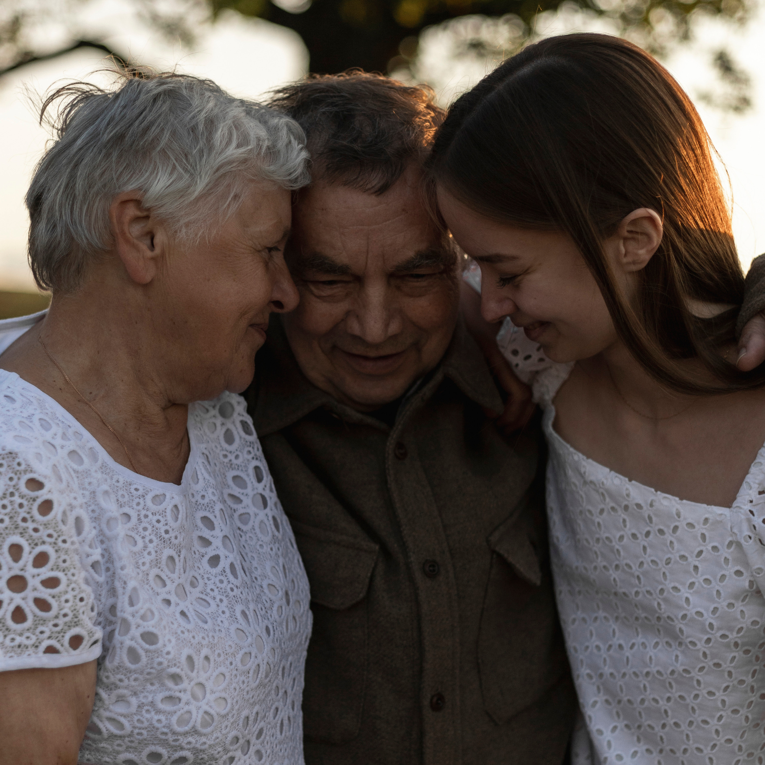 Фотосессия с бабушкой и дедушкой