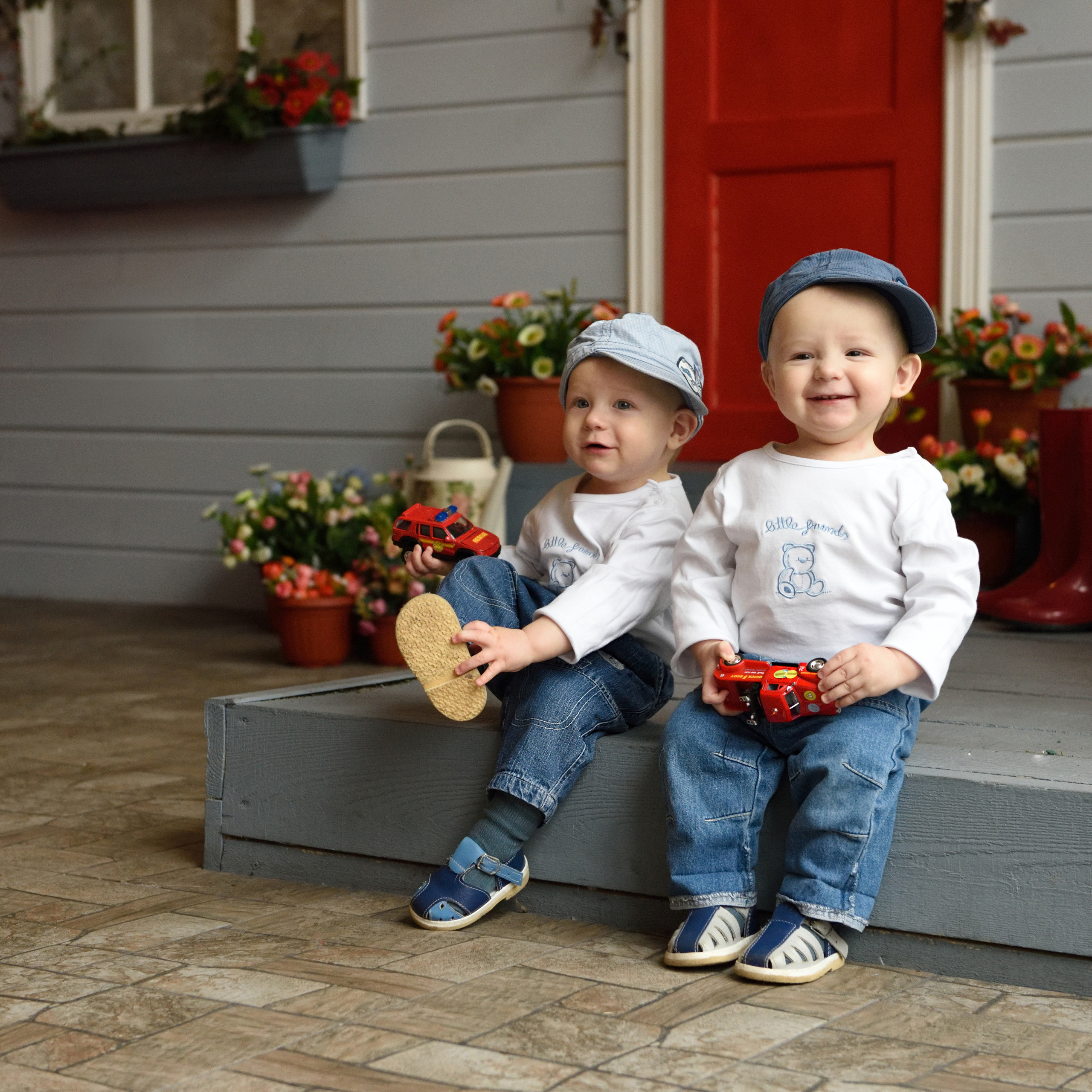 Близнецы. Съемка в студии