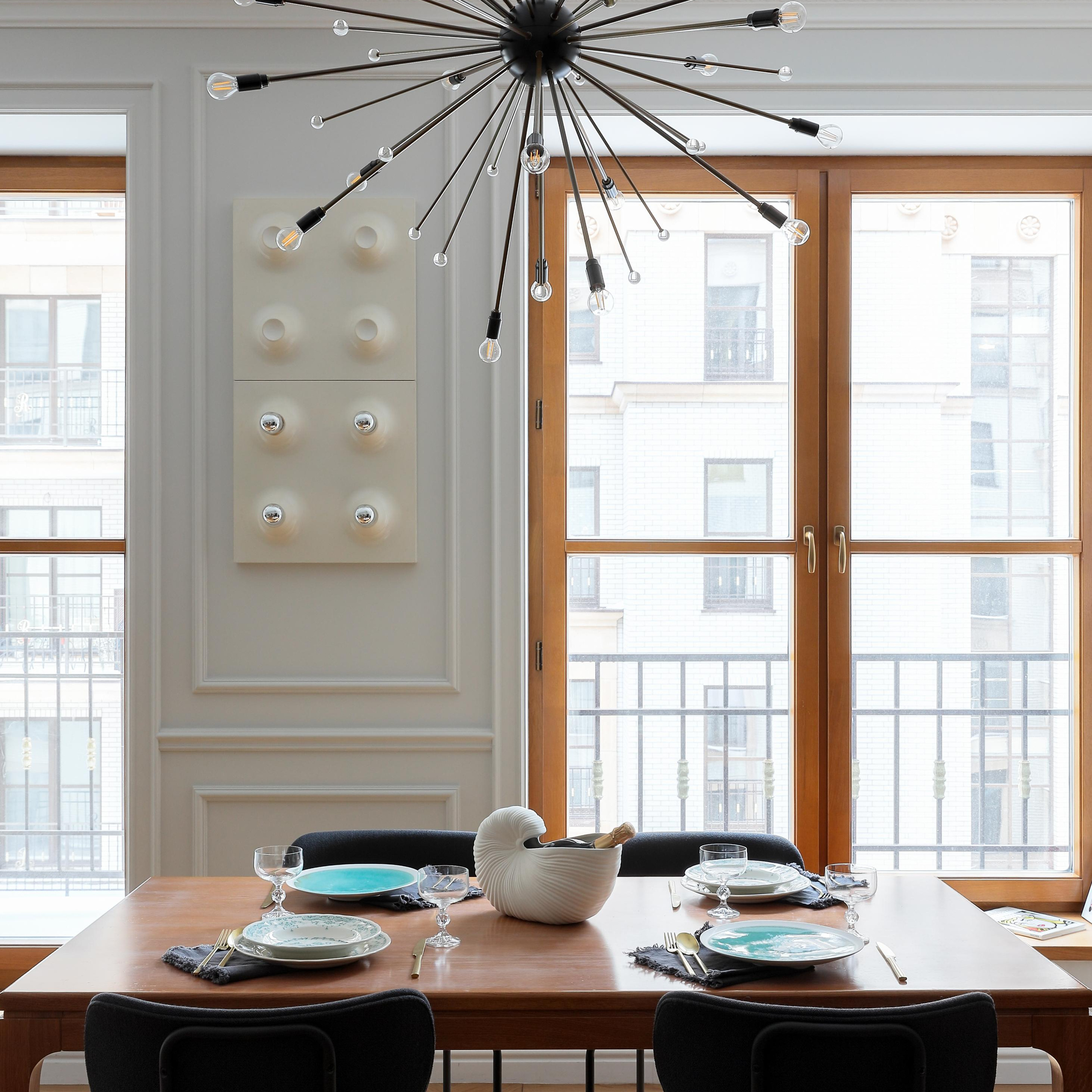 Наставнический пер., 129 м². Публикация в журнале ELLE Decoration. Дизайн интерьера домов и квартир в Москве