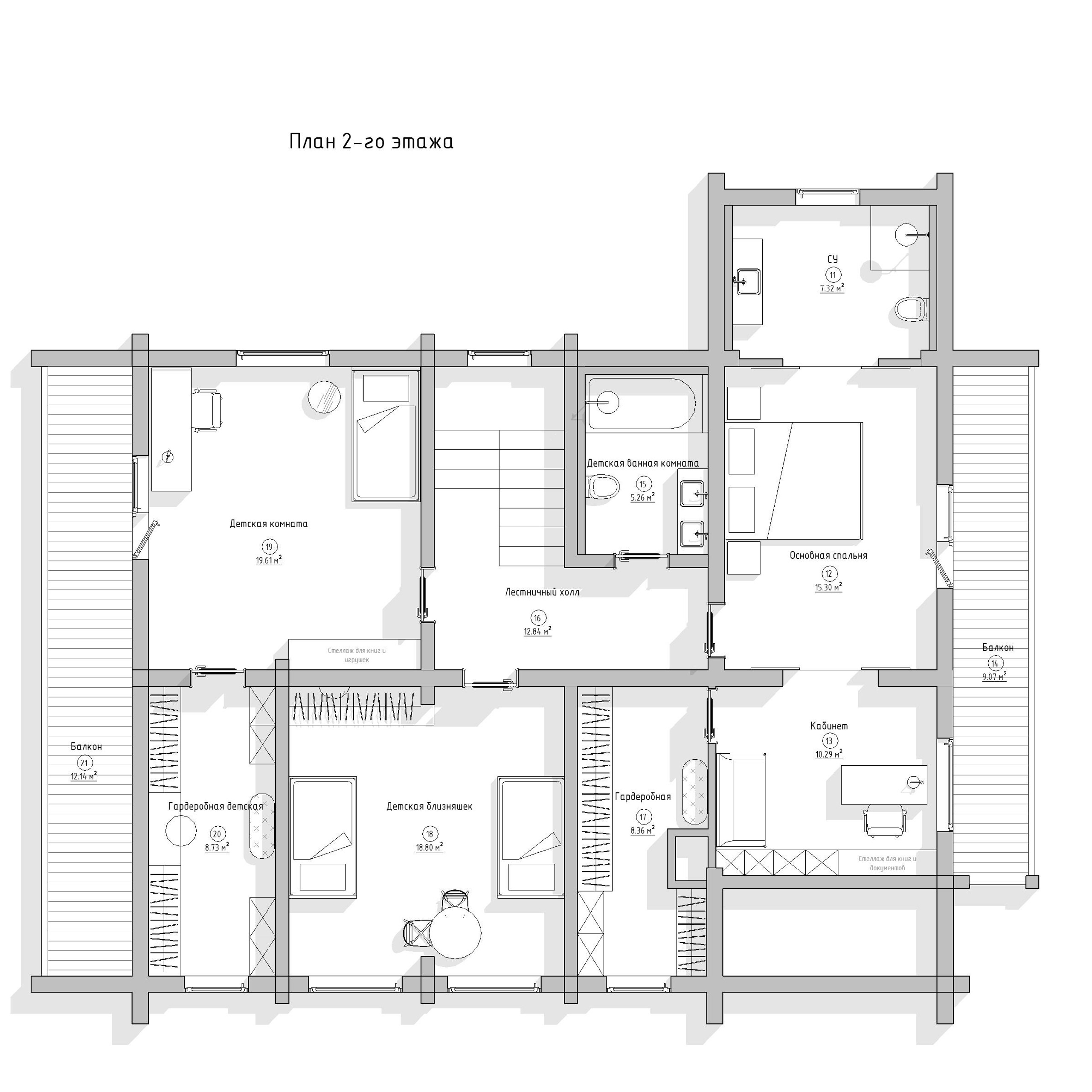 Дом из клееного бруса, 310 м². Дизайн интерьера домов и квартир в Москве