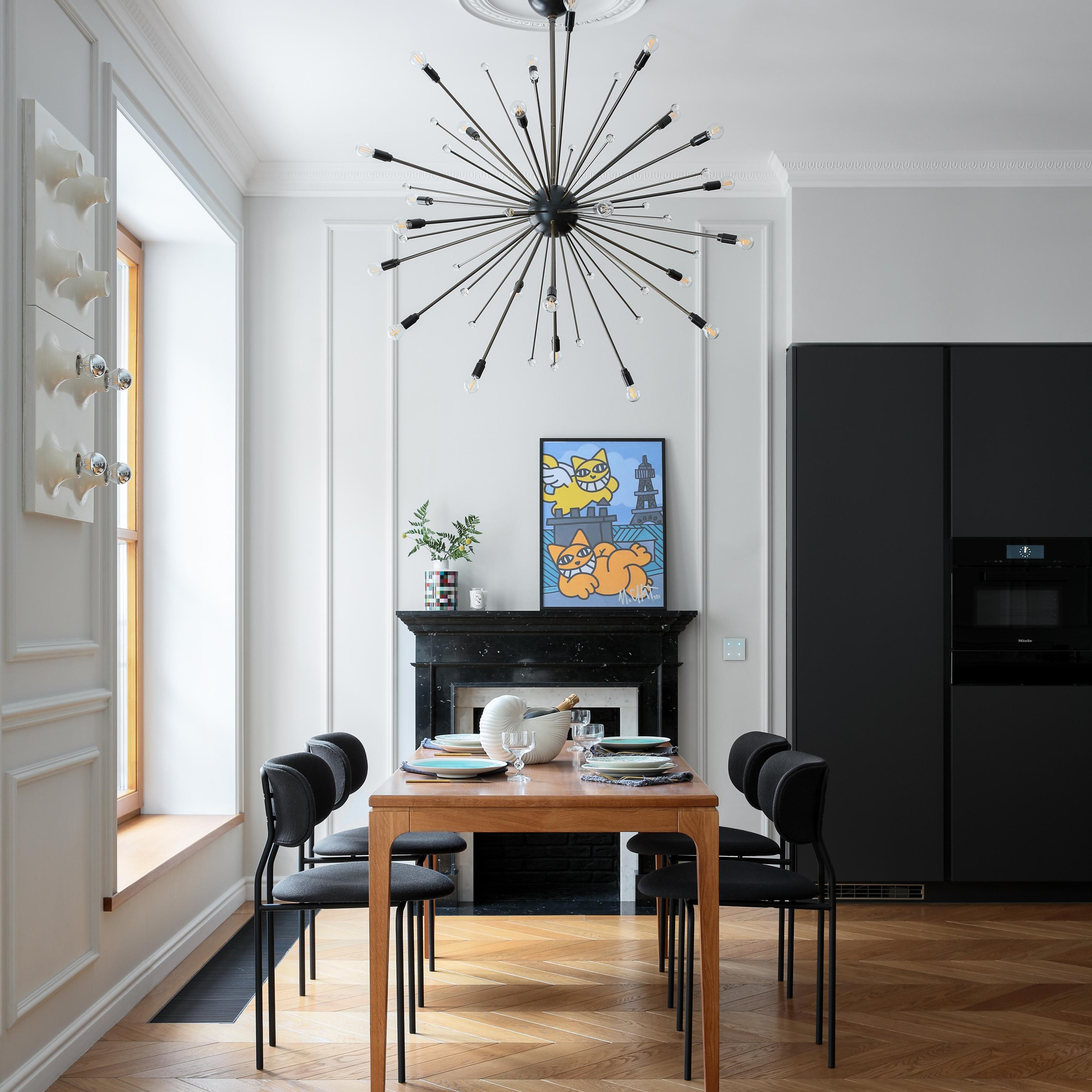 Наставнический пер., 129 м². Публикация в журнале ELLE Decoration. Дизайн интерьера домов и квартир в Москве