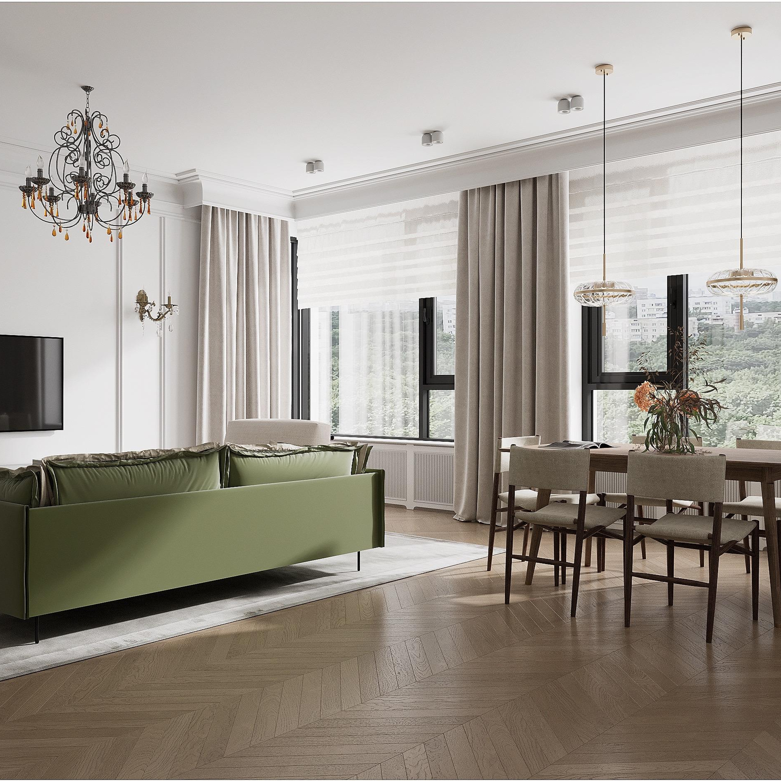 Квартира ЖК «Кверкус», 150 м². Дизайн интерьера домов и квартир в Москве