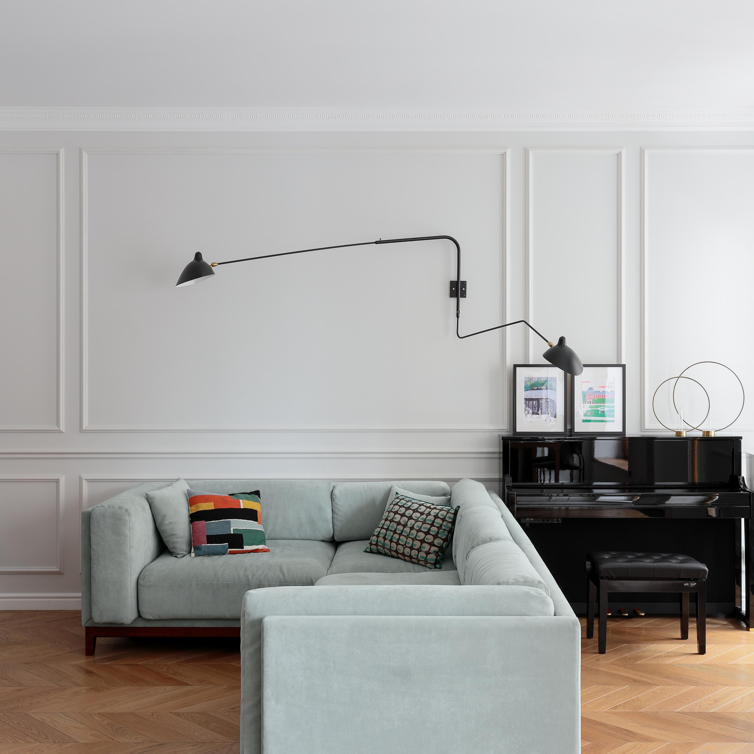 Наставнический пер., 129 м². Публикация в журнале ELLE Decoration. Дизайн интерьера домов и квартир в Москве