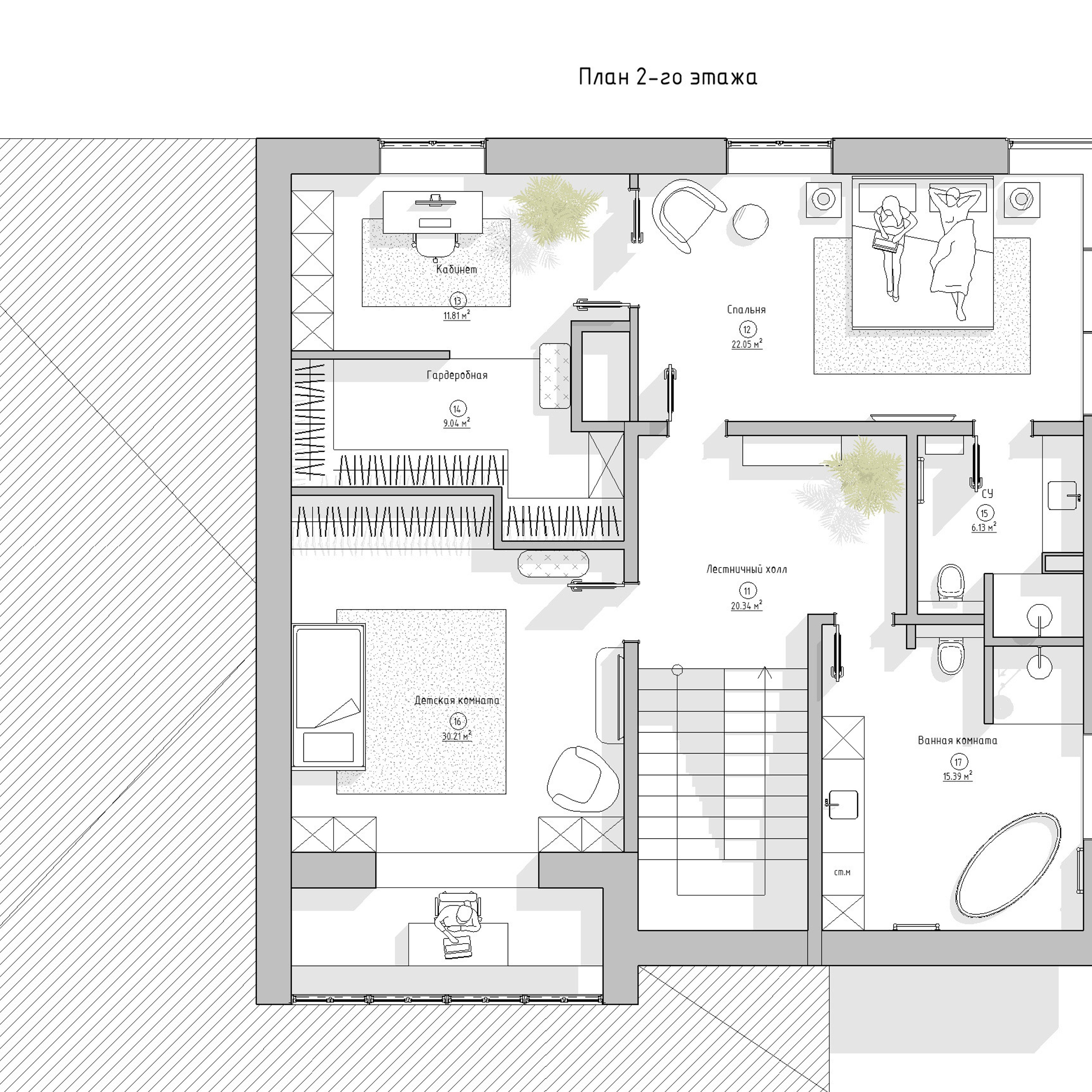 Коттедж в Подмосковье, 270 м². Дизайн интерьера домов и квартир в Москве