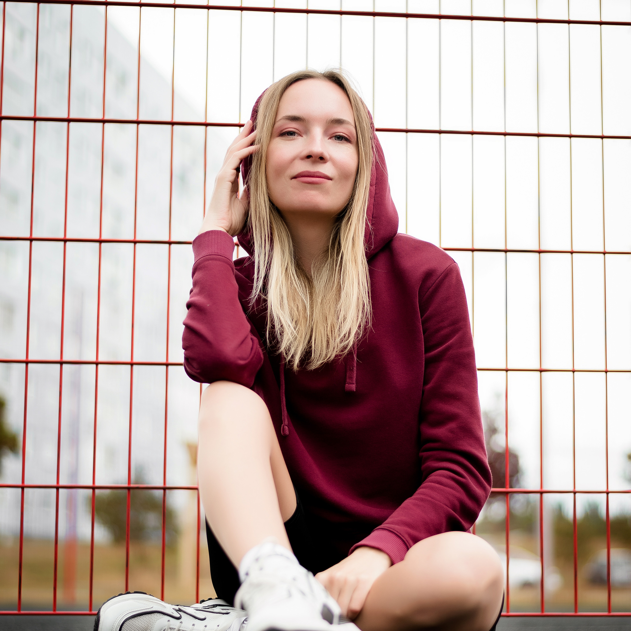 Наталья на спортивной площадке