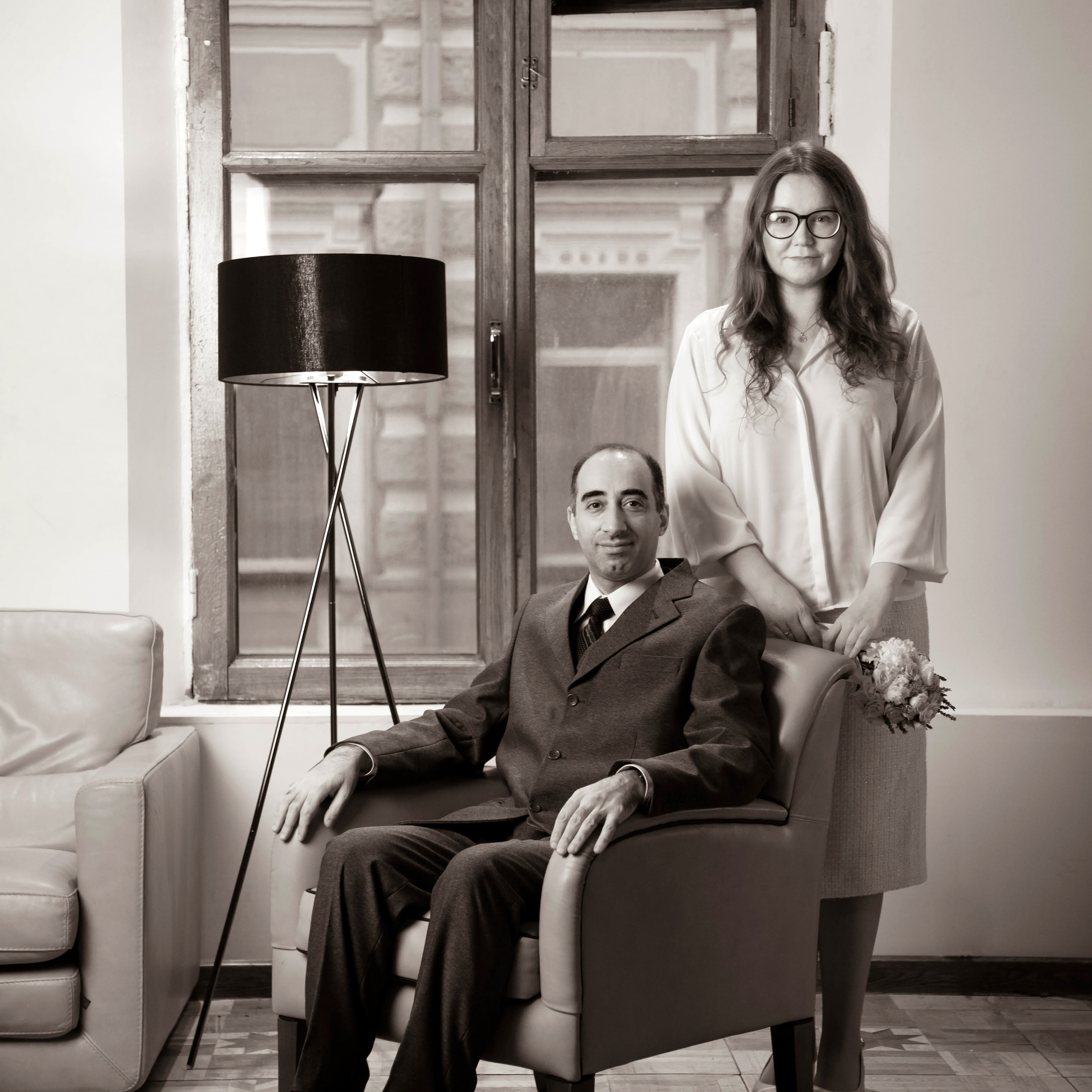 Съемка перед росписью в ЗАГСе