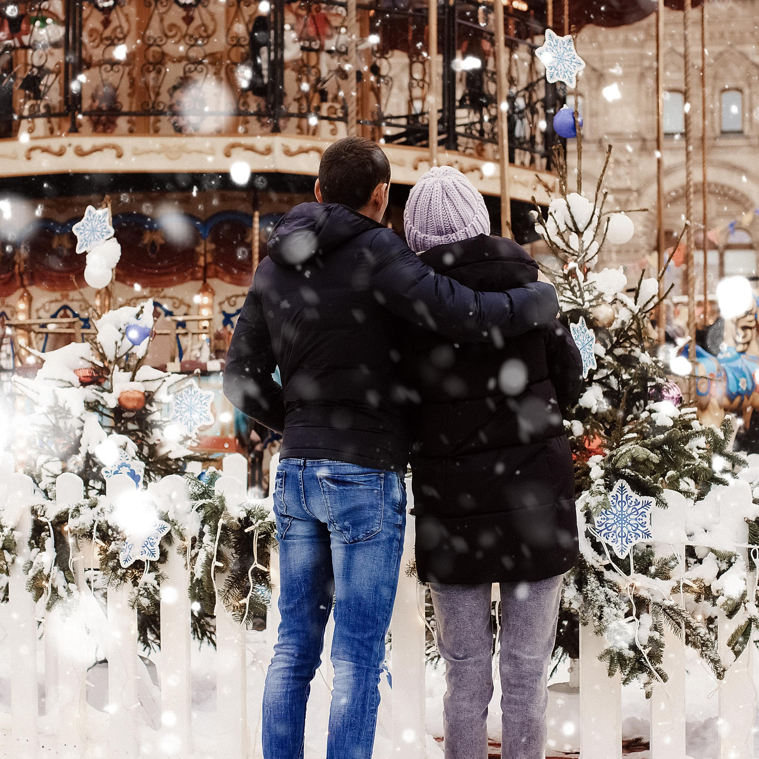Денис и Алеся. Новогодний фотодень.