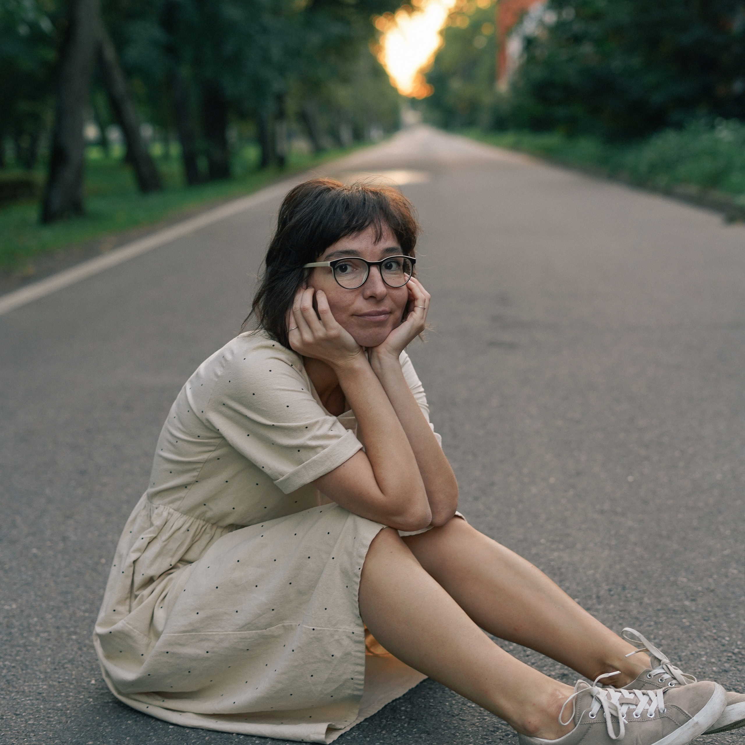 Мария, Петергоф, велосипед и кончик лета. Фотограф и видеограф Валерия Лисауске