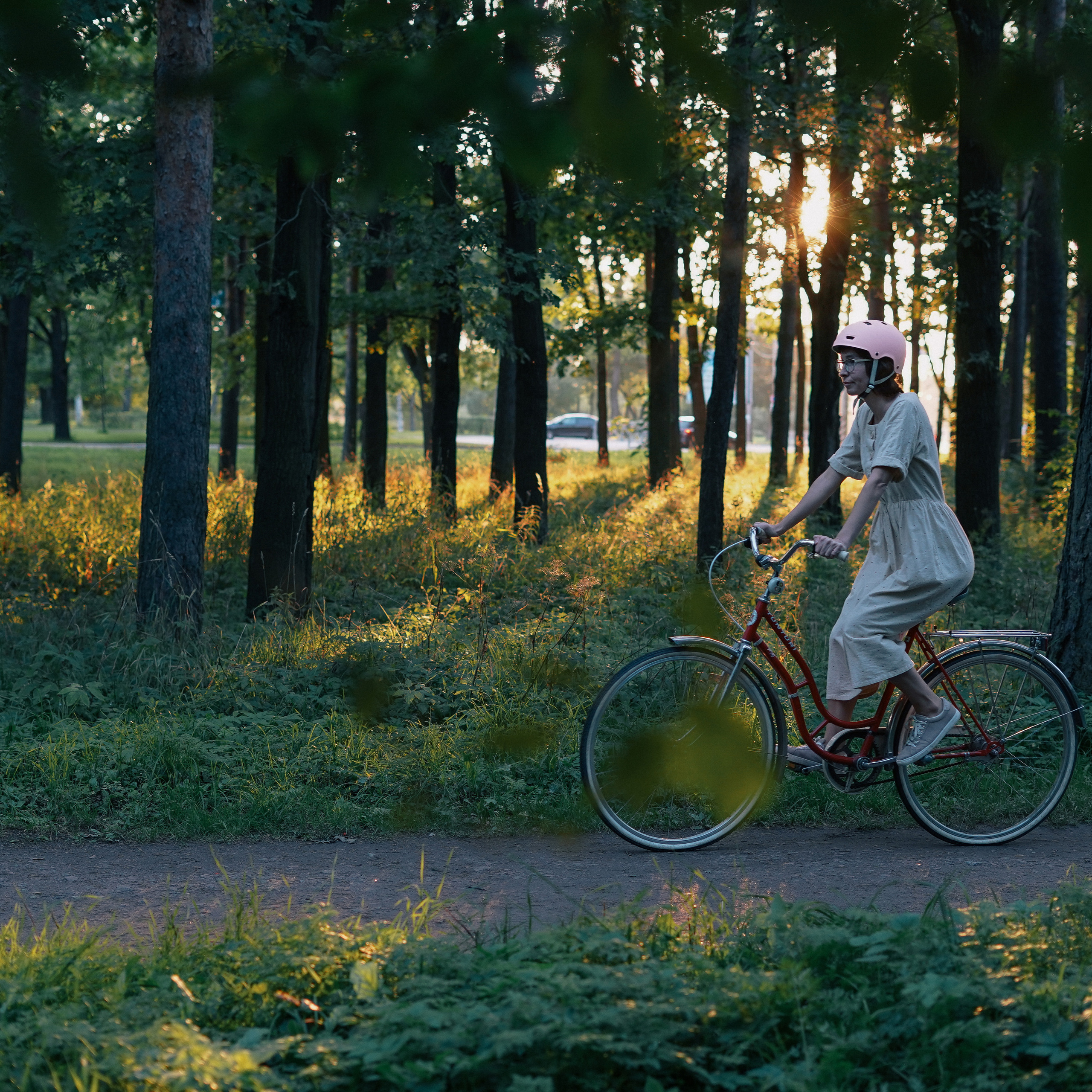 Мария, Петергоф, велосипед и кончик лета. Фотограф и видеограф Валерия Лисауске