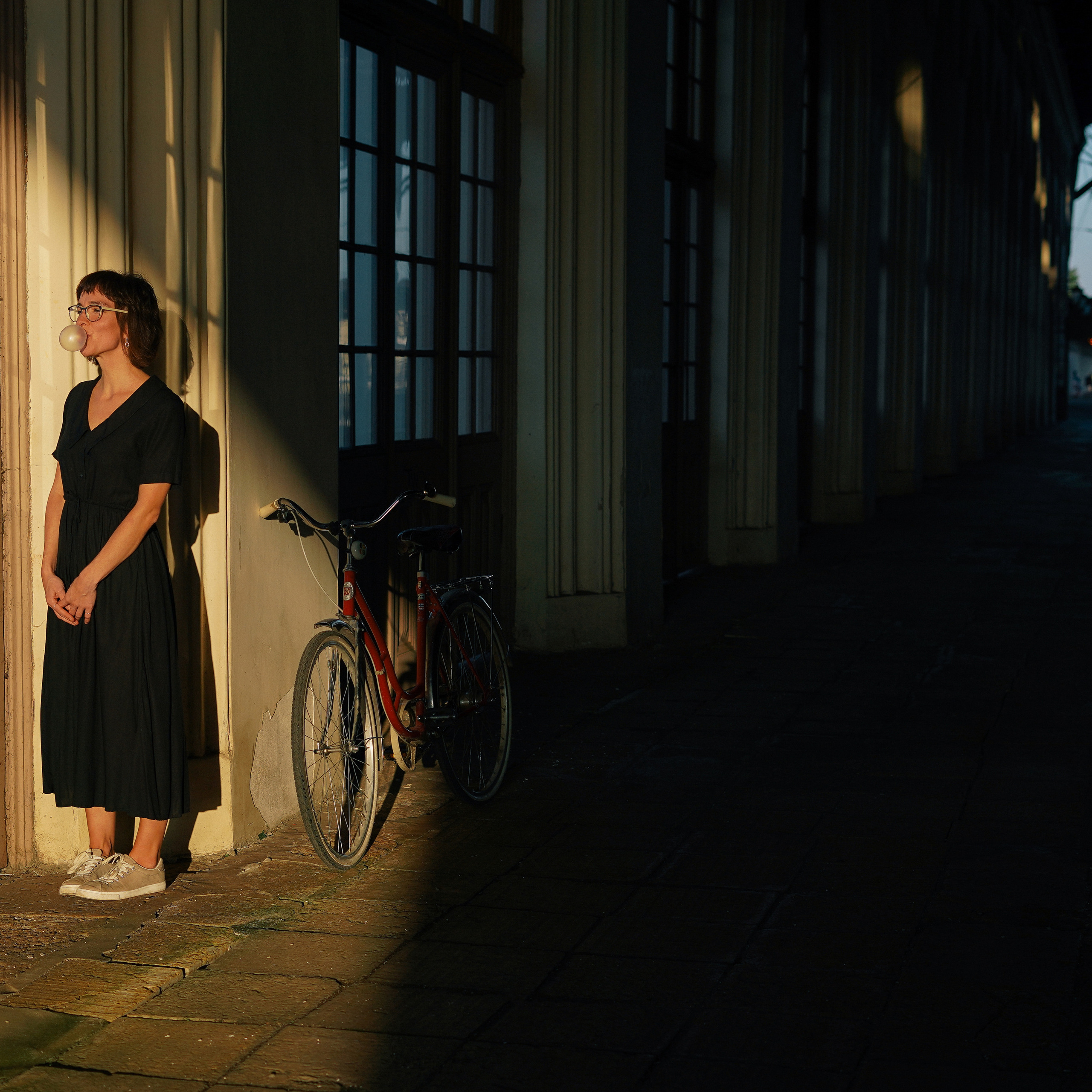 Мария, Петергоф, велосипед и кончик лета. Фотограф и видеограф Валерия Лисауске