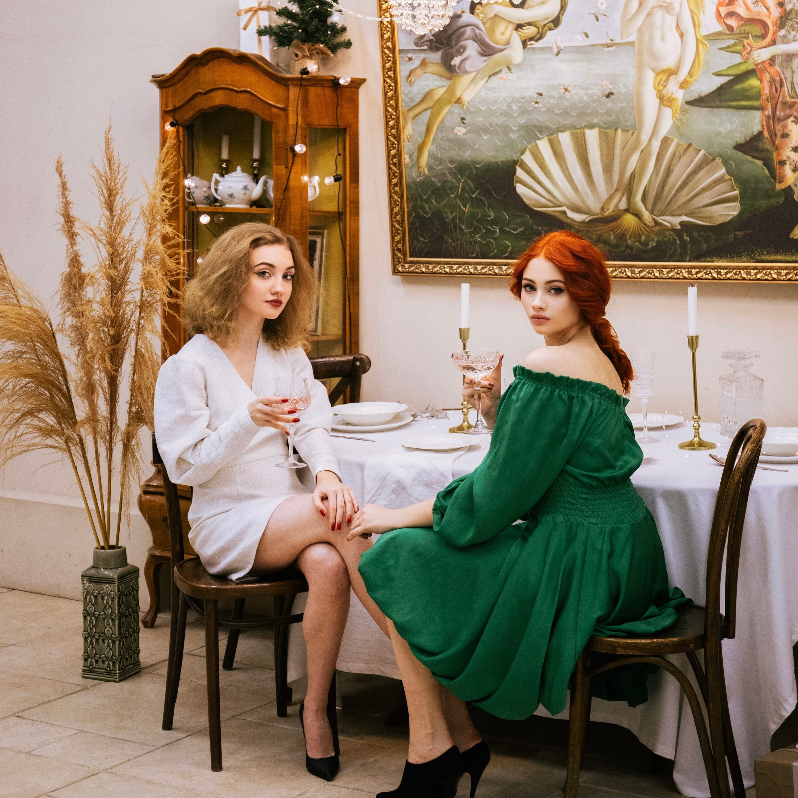 Подруги Новогодняя съемка в студии