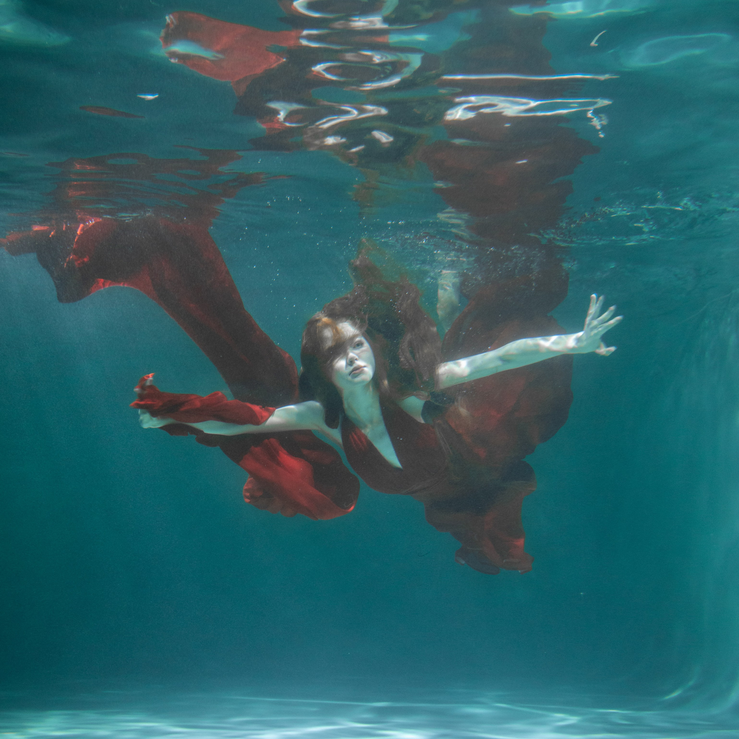 Подводная съемка девушка