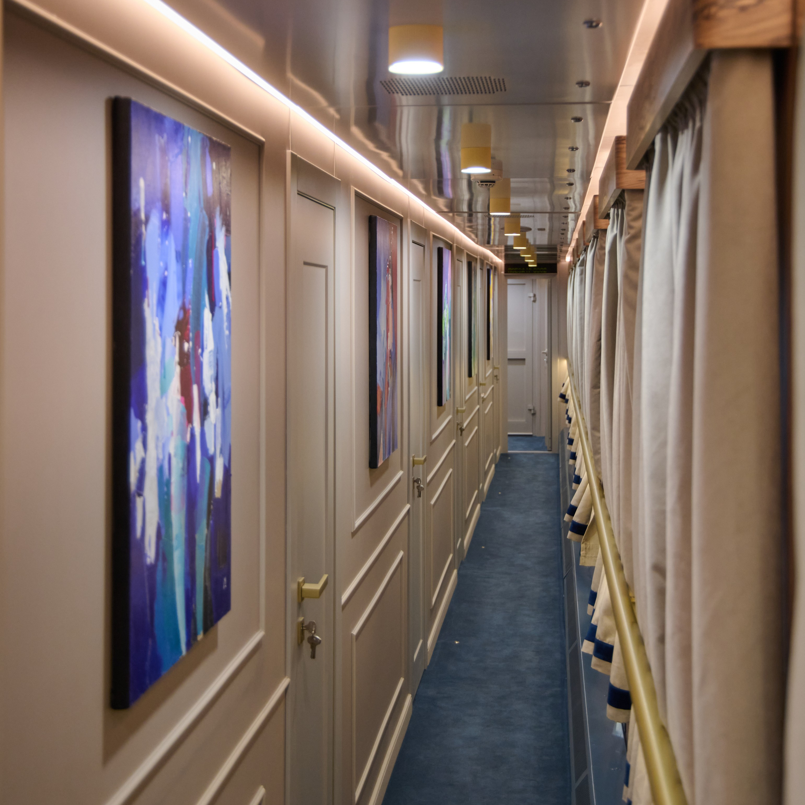 Вагон Люкс, поезд Жигули, профессиональная интерьерная съёмка