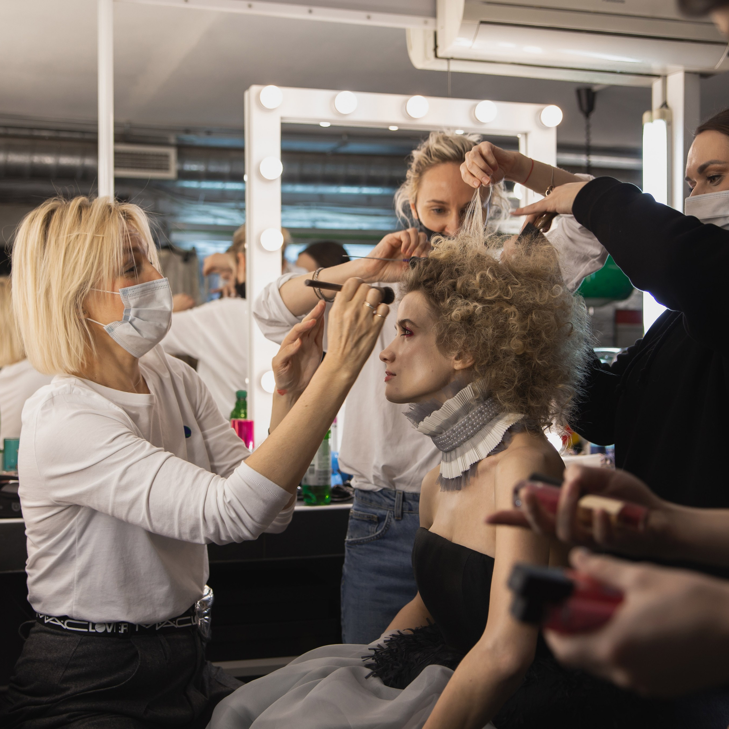 backstage, makeup, photographer Max Davydov