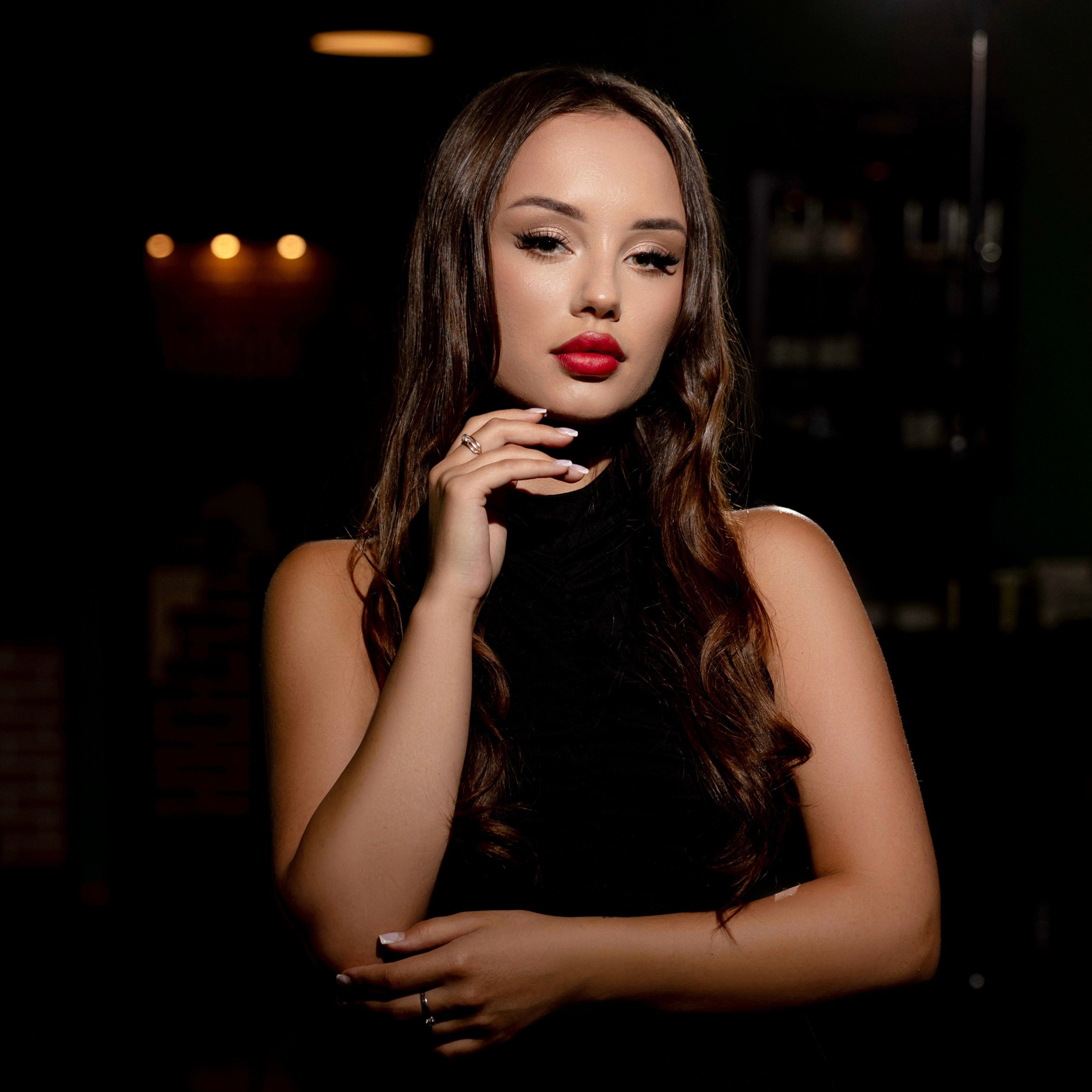 Анна, съёмка для ресторана