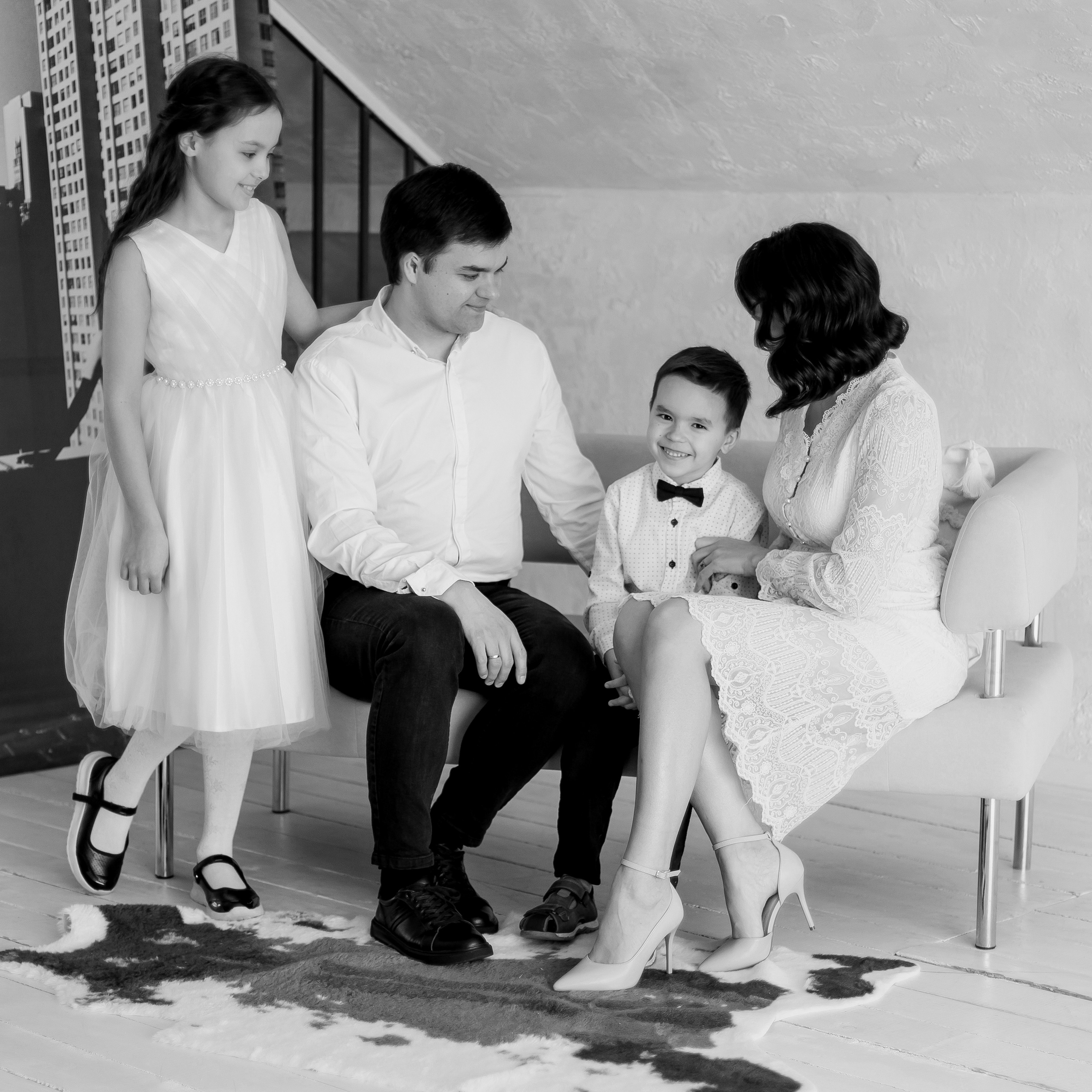 Руслана, Виталий, Люба и Дима