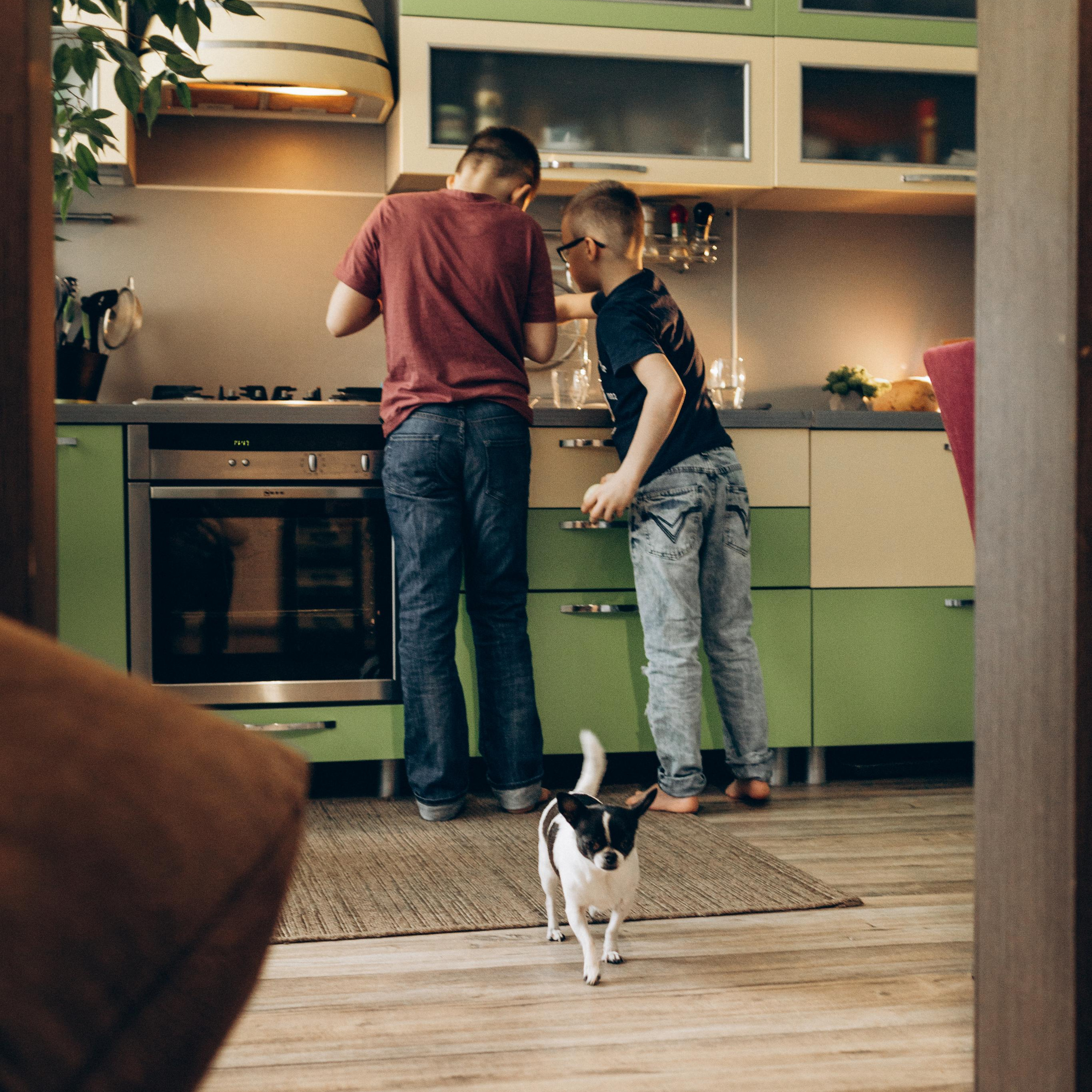 Ирина, Захар и Егор. Домашняя съемка