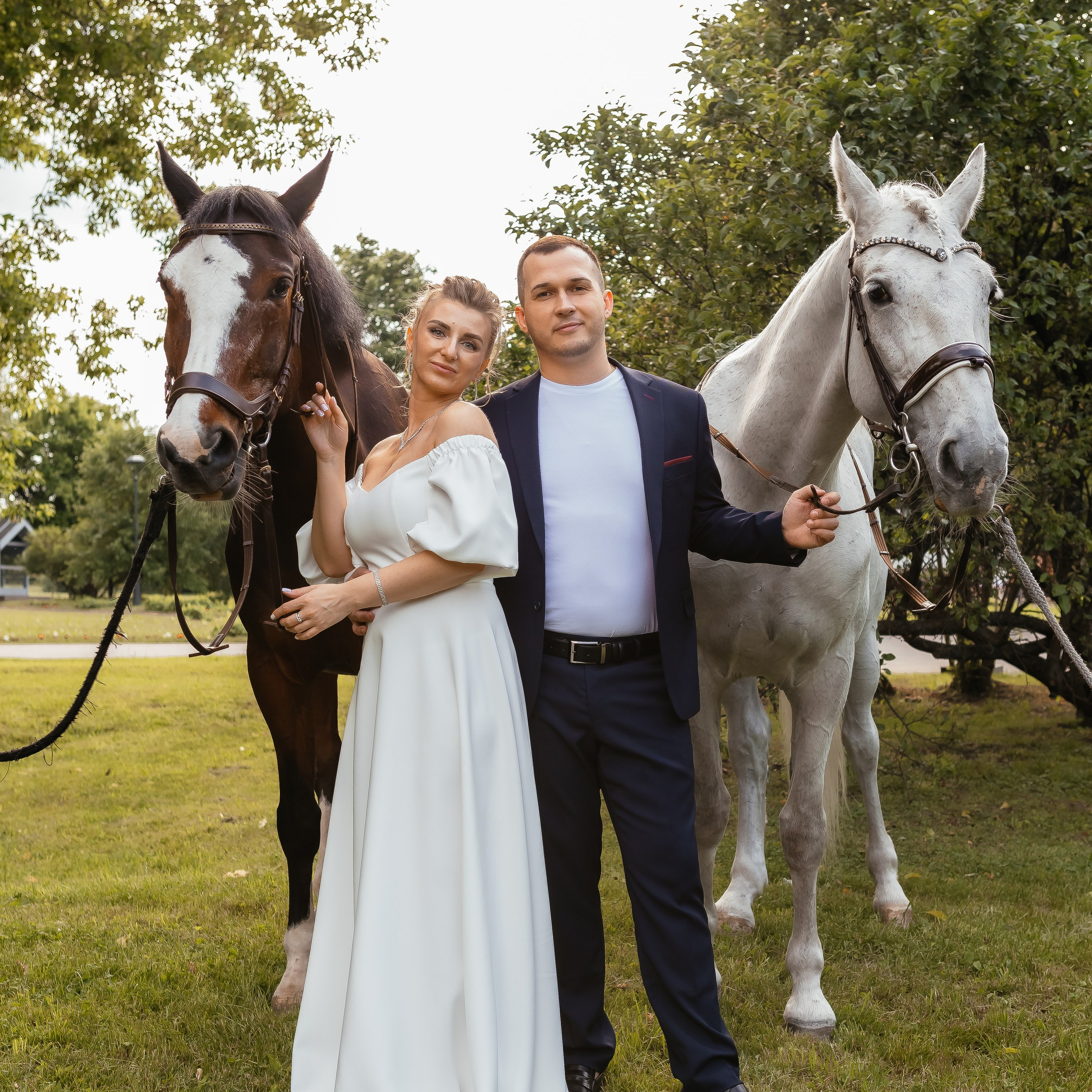 Серия фотографий со свадебной прогулки в заповеднике Коломенское. Ольга и Антон