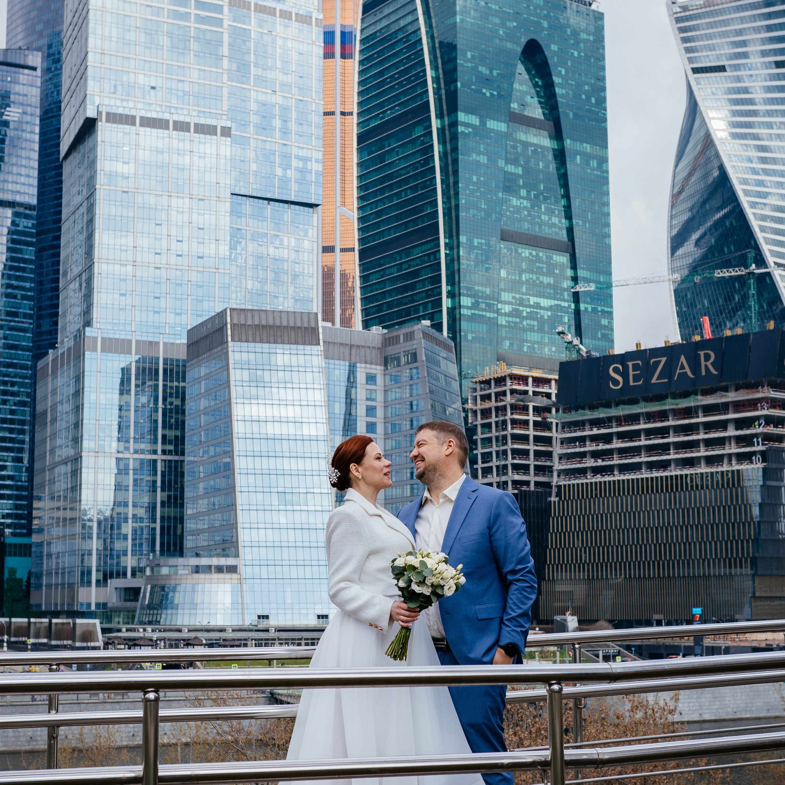 Свадебная фотопрогулка Москва сити