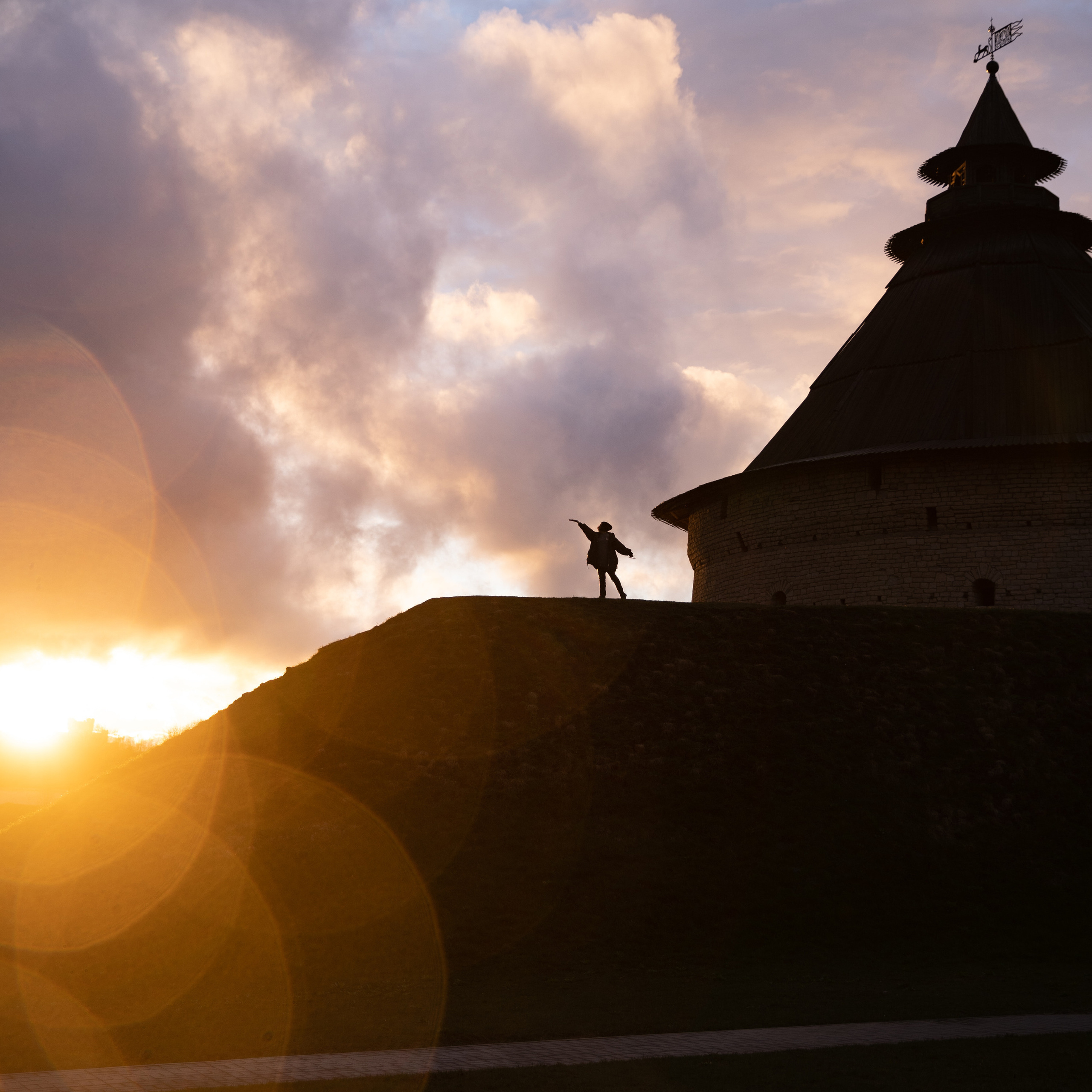 Съёмка тура в Псков