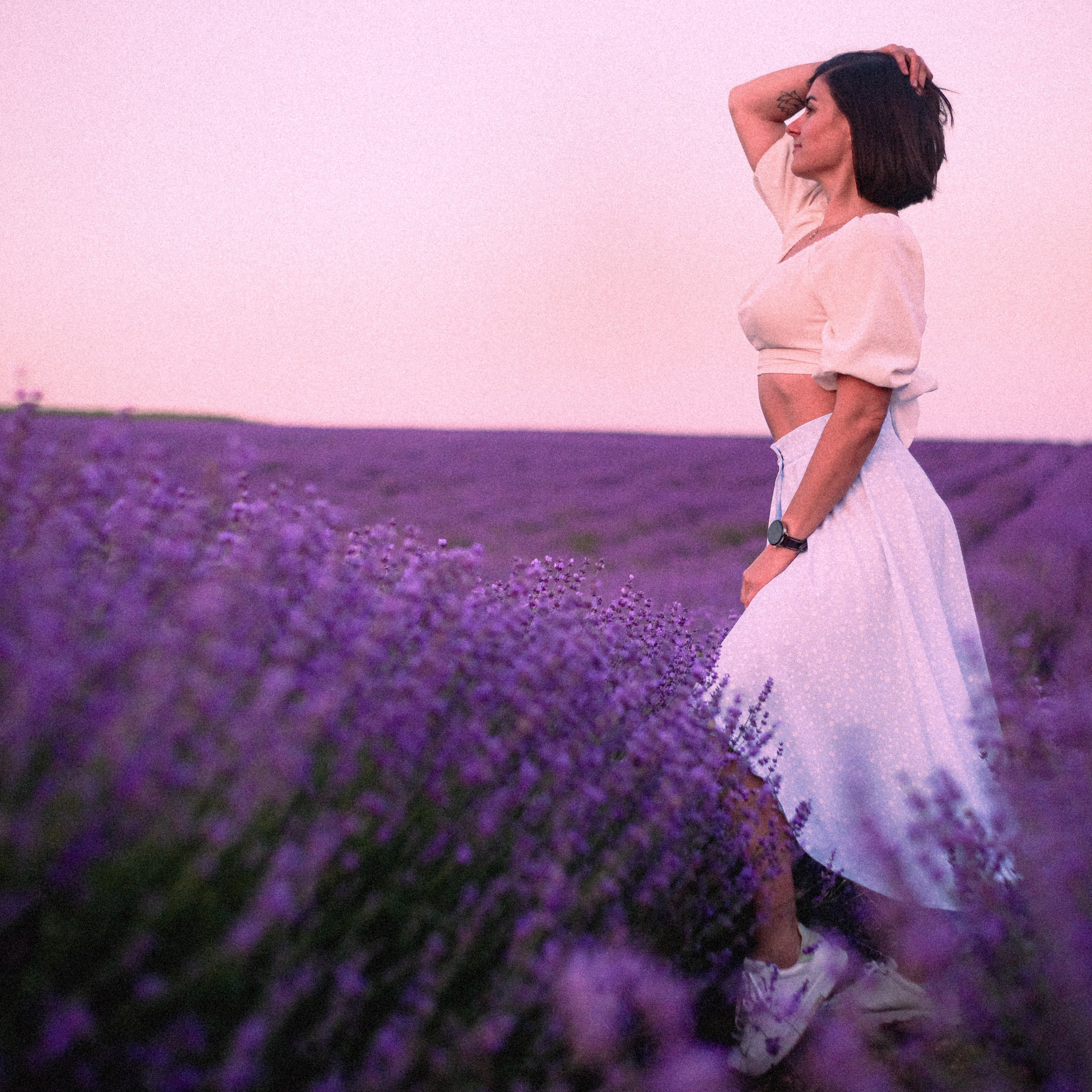 Поле лаванды на рассвете. Валерия Вдовина | атмосферные фото-путешествия по Крыму